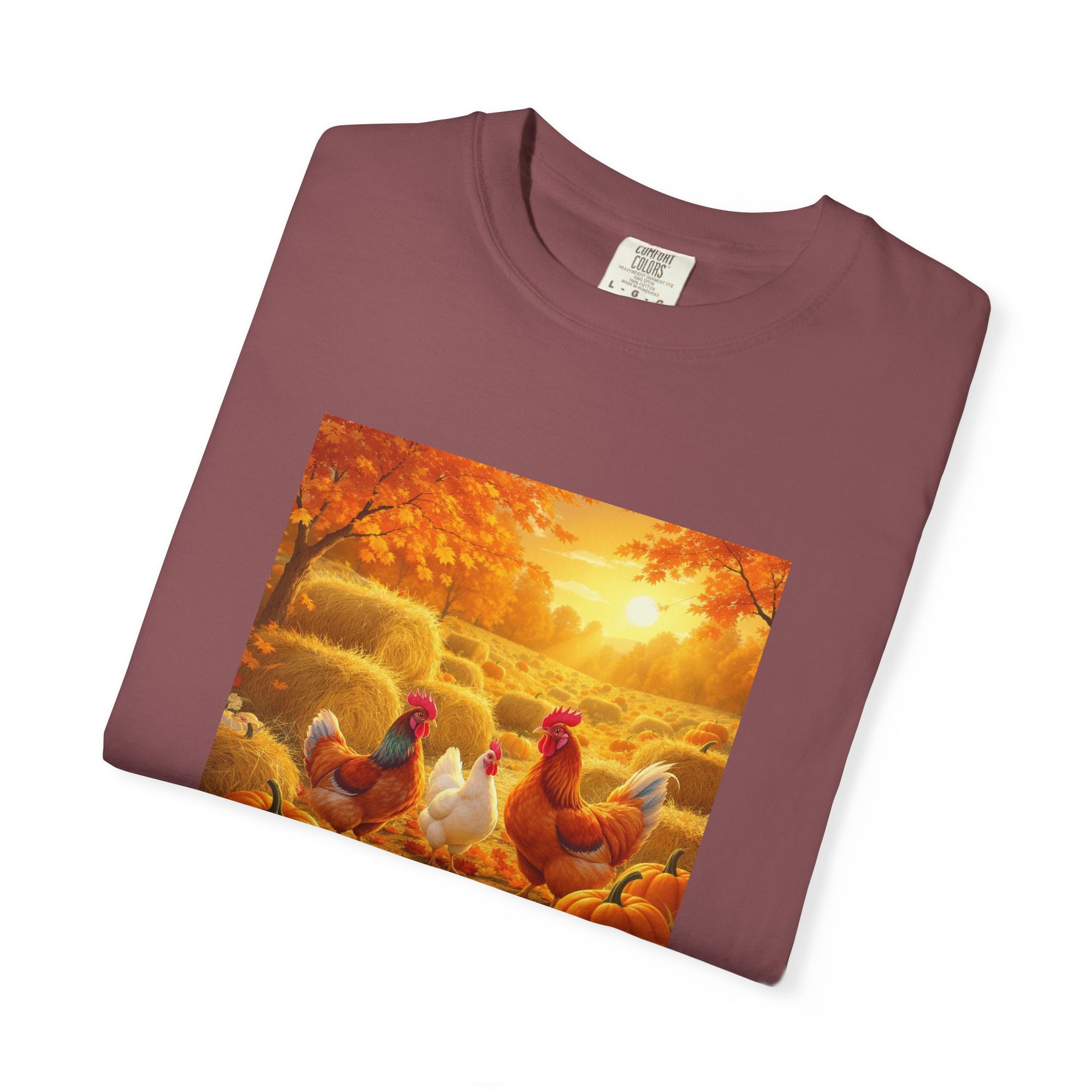 Autumn Coop Crew Autumn Harvest Unisex T-Shirt, Fall Tee, Pumpkin Patch Shirt, Thanksgiving Gift, Casual Wear