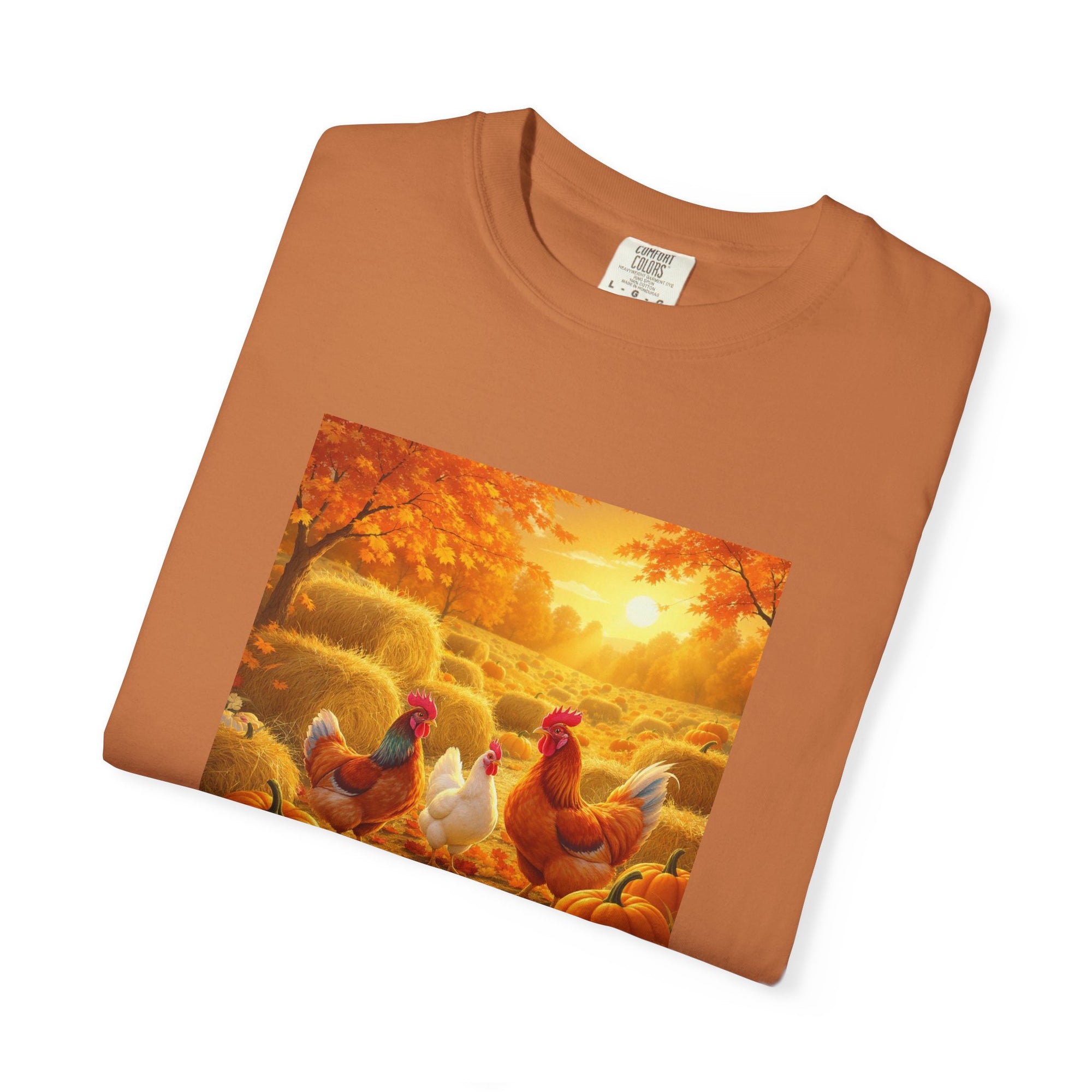 Autumn Coop Crew Autumn Harvest Unisex T-Shirt, Fall Tee, Pumpkin Patch Shirt, Thanksgiving Gift, Casual Wear