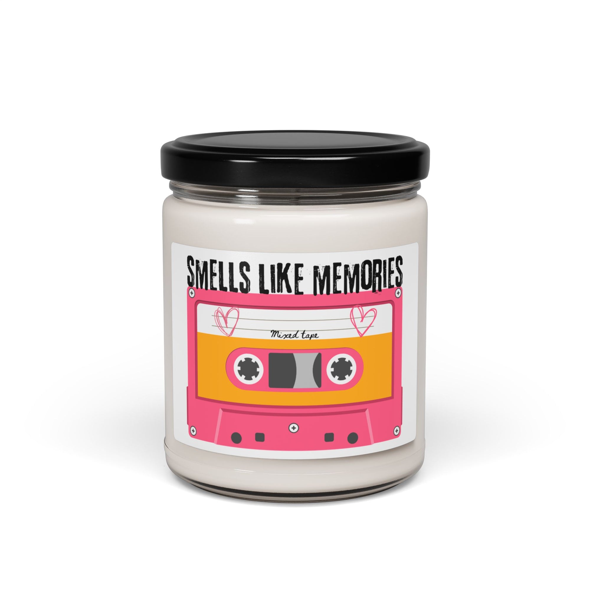Smells Like Memories Mixed Tape Scented Soy Candle with Retro Cassette Design, Perfect for Gifting, Home Decor, Relaxation, Aromatherapy, Made for Any Occasion