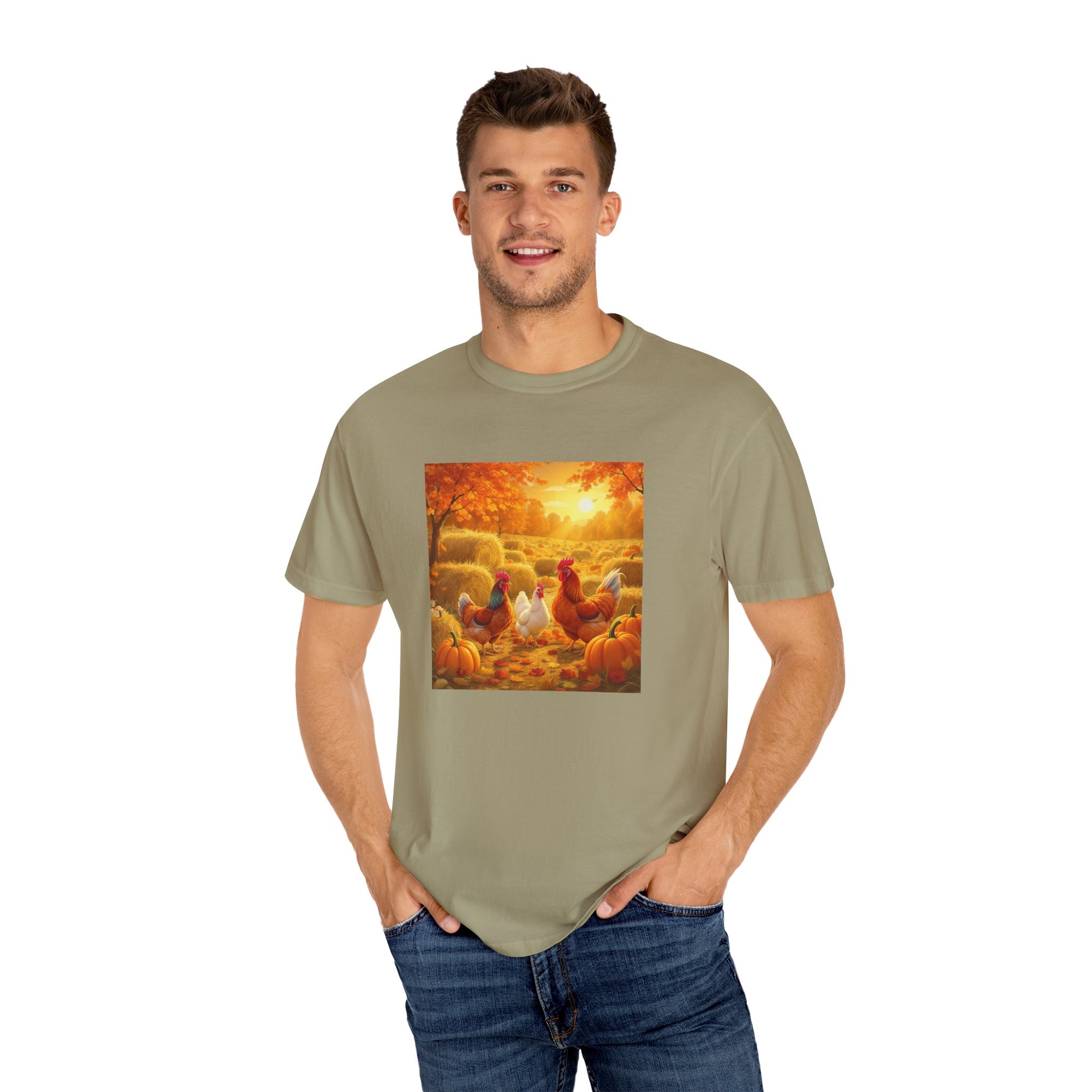 Autumn Coop Crew Autumn Harvest Unisex T-Shirt, Fall Tee, Pumpkin Patch Shirt, Thanksgiving Gift, Casual Wear