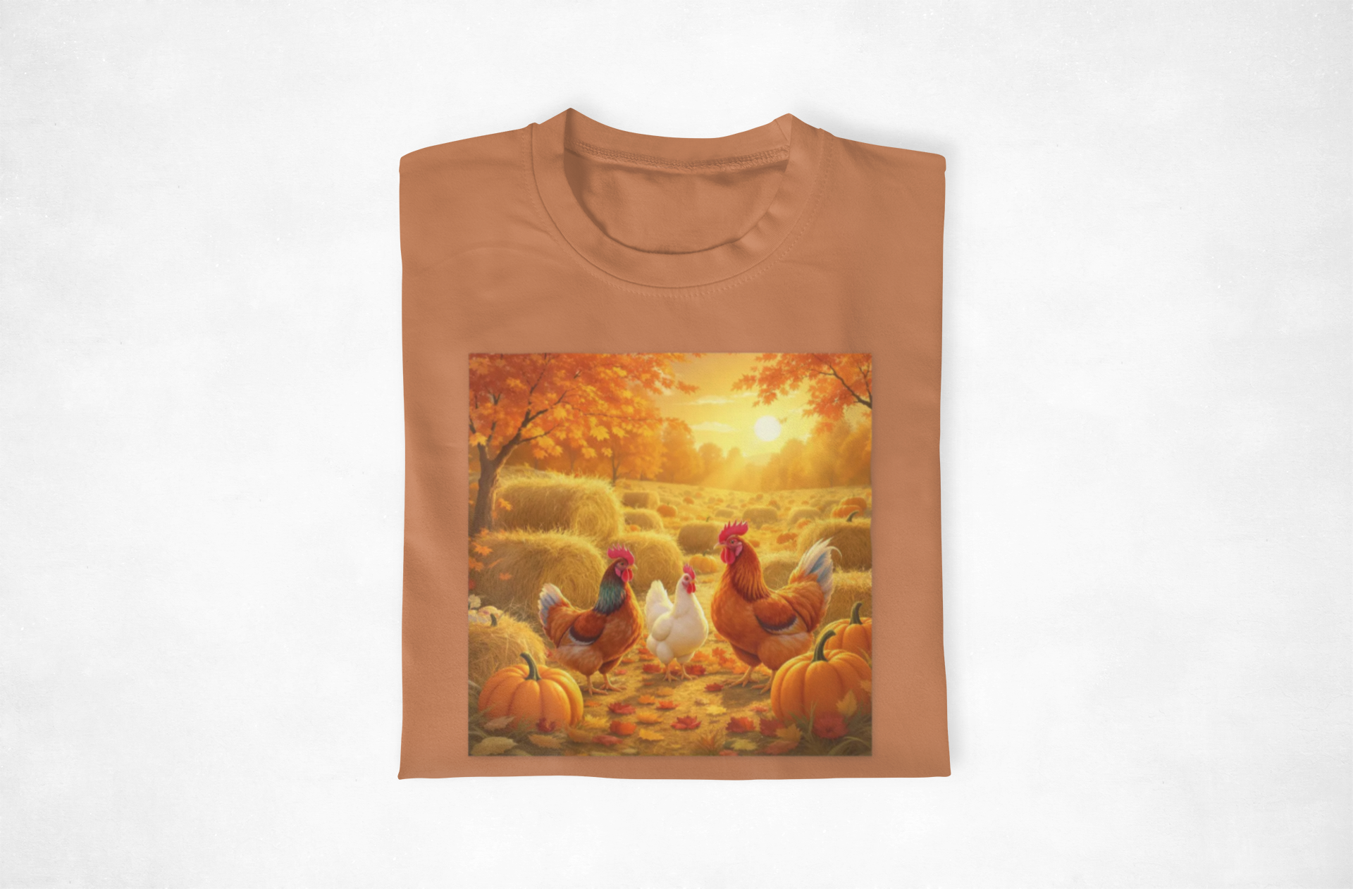 Autumn Coop Crew Autumn Harvest Unisex T-Shirt, Fall Tee, Pumpkin Patch Shirt, Thanksgiving Gift, Casual Wear