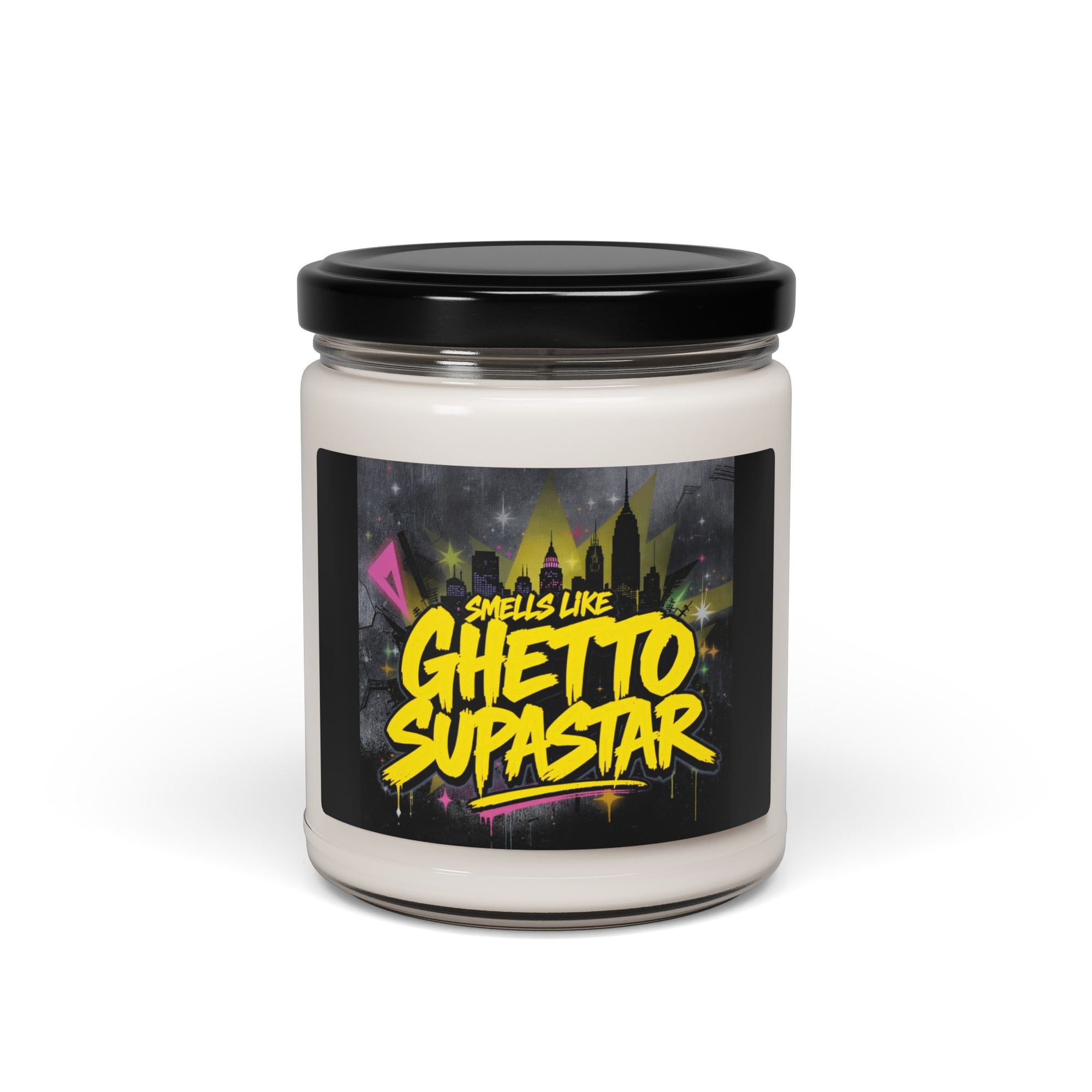 Smells Like Ghetto Supastar Soy Candle | 90s Nostalgia Gift | Pras, Mya & ODB Inspired Candle | Retro Funny Candle for Music Lovers