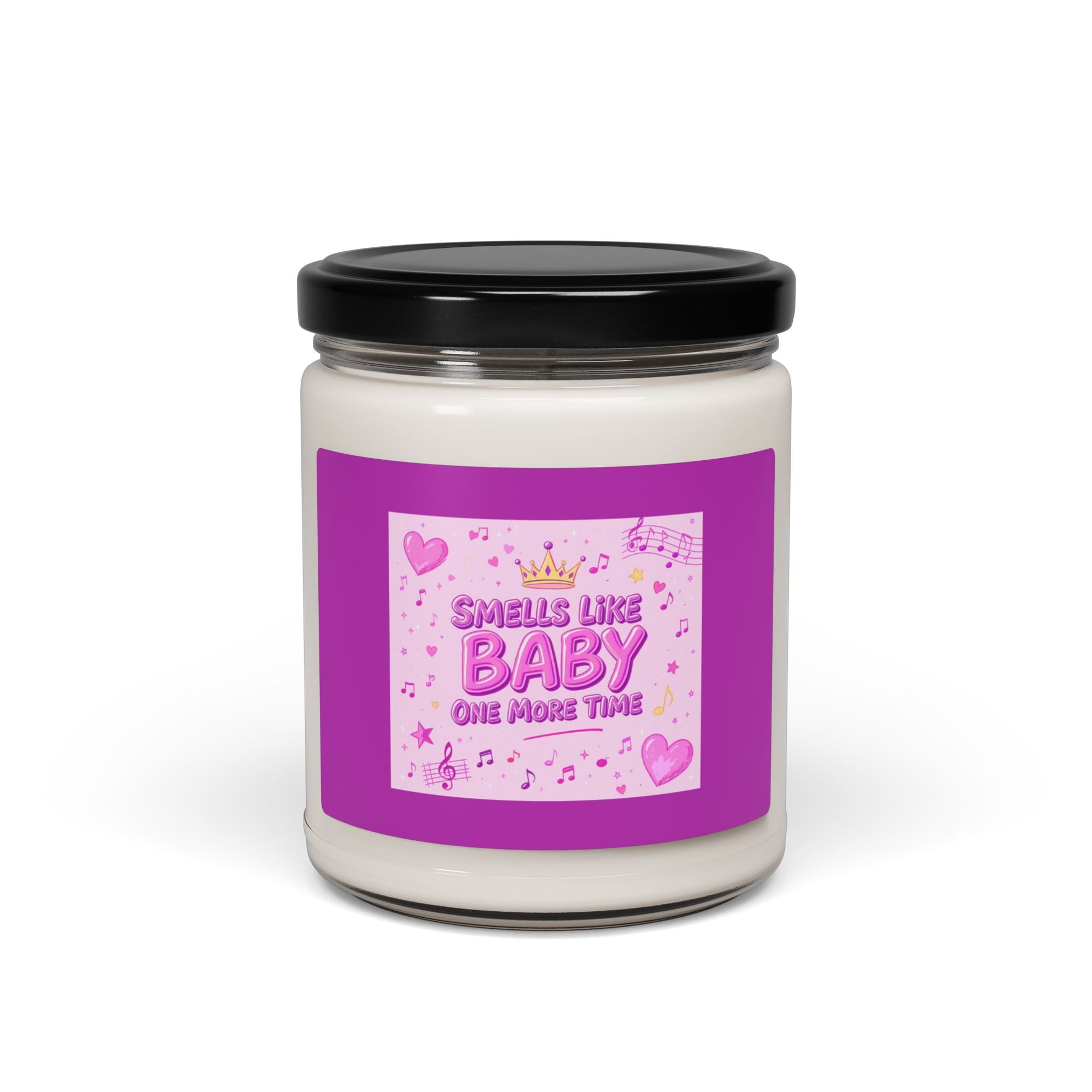 Smells Like Baby One More Time Soy Candle | 90s Nostalgia Gift | Britney Spears Inspired Candle | Retro Funny Candle for Music Lovers