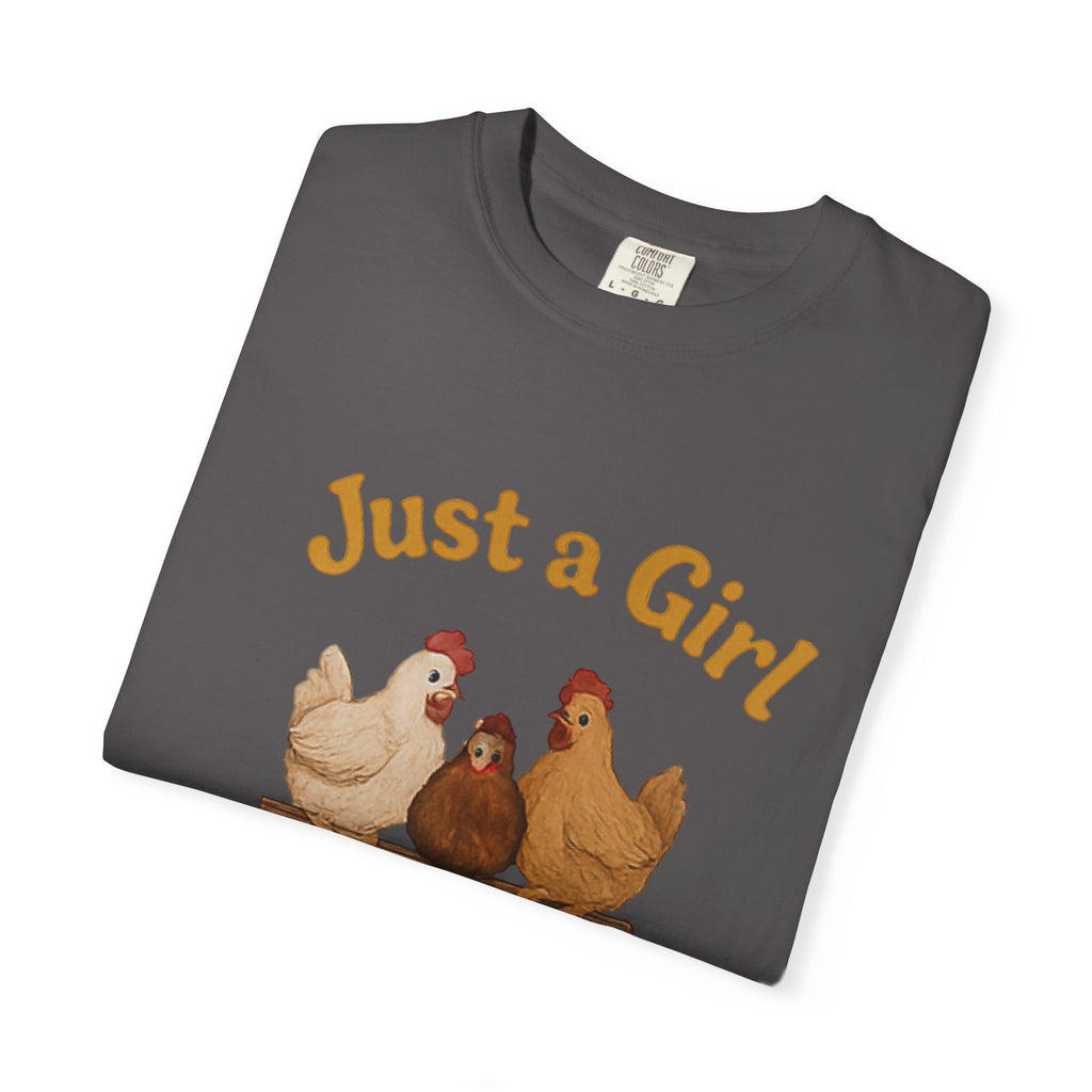 Just a Girl Who Talks to Chickens T-shirt | Fun Farm Tee, Gift for Chicken Lovers, Unisex Casual Wear, Quirky Animal Apparel, Country [...]