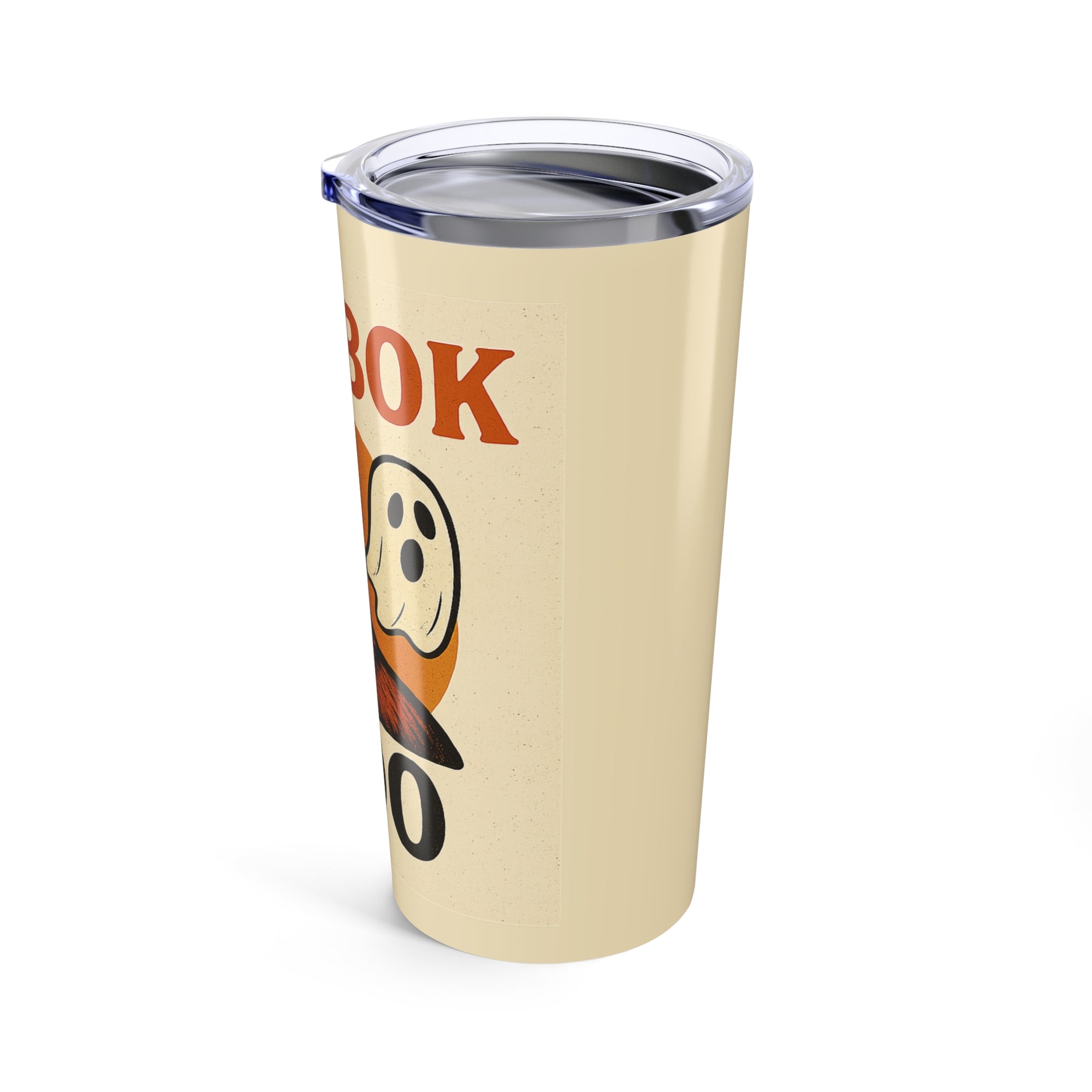 Funny Halloween Tumbler 20oz – Bok Bok Boo Chicken Cup for Fall, Spooky Gift for Her, Farmhouse Coffee Mug, Ghost Poultry Drinkware