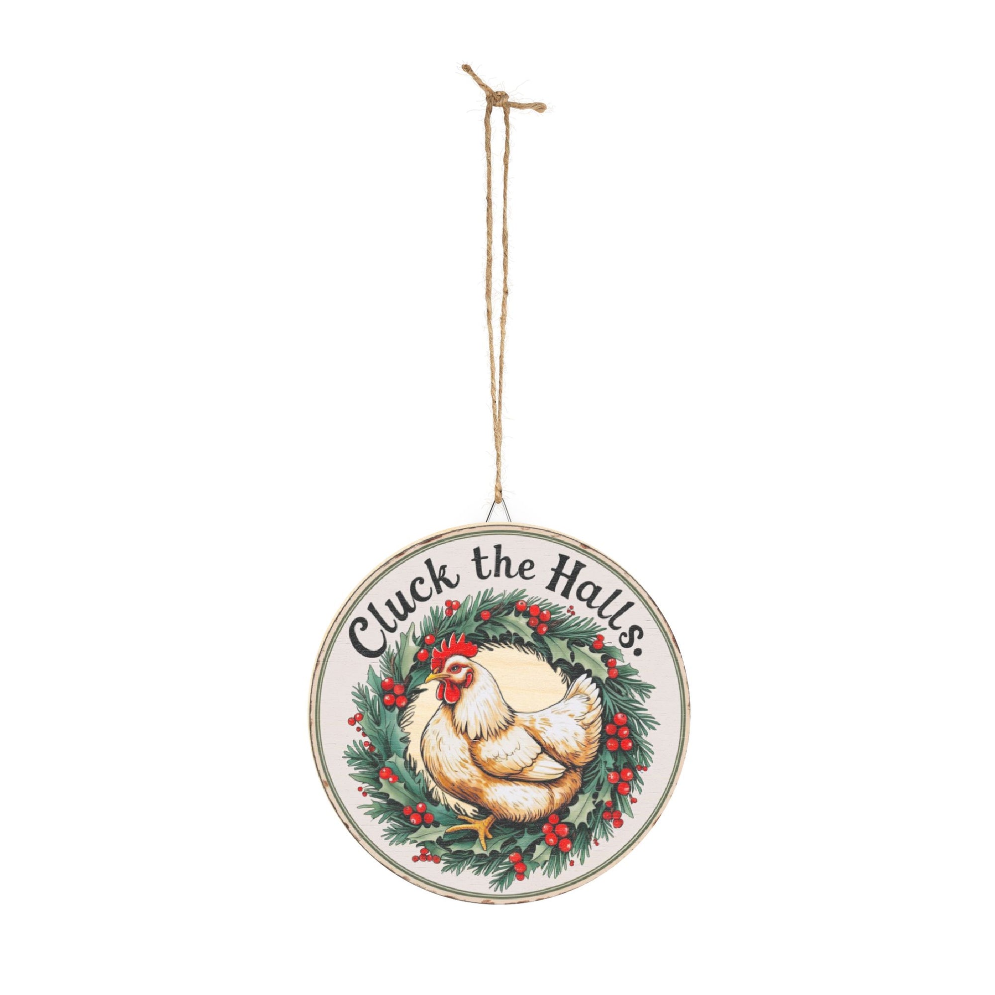 Cluck the Halls Chicken Christmas Sign – Rustic Farmhouse Holiday Decor – Gift for Chicken Moms Festive Cluck the Halls Wood Sign, Holiday Decor, Farmhouse Wall Art, Chicken Home Sign, Christmas Decor, Rustic Gift Idea