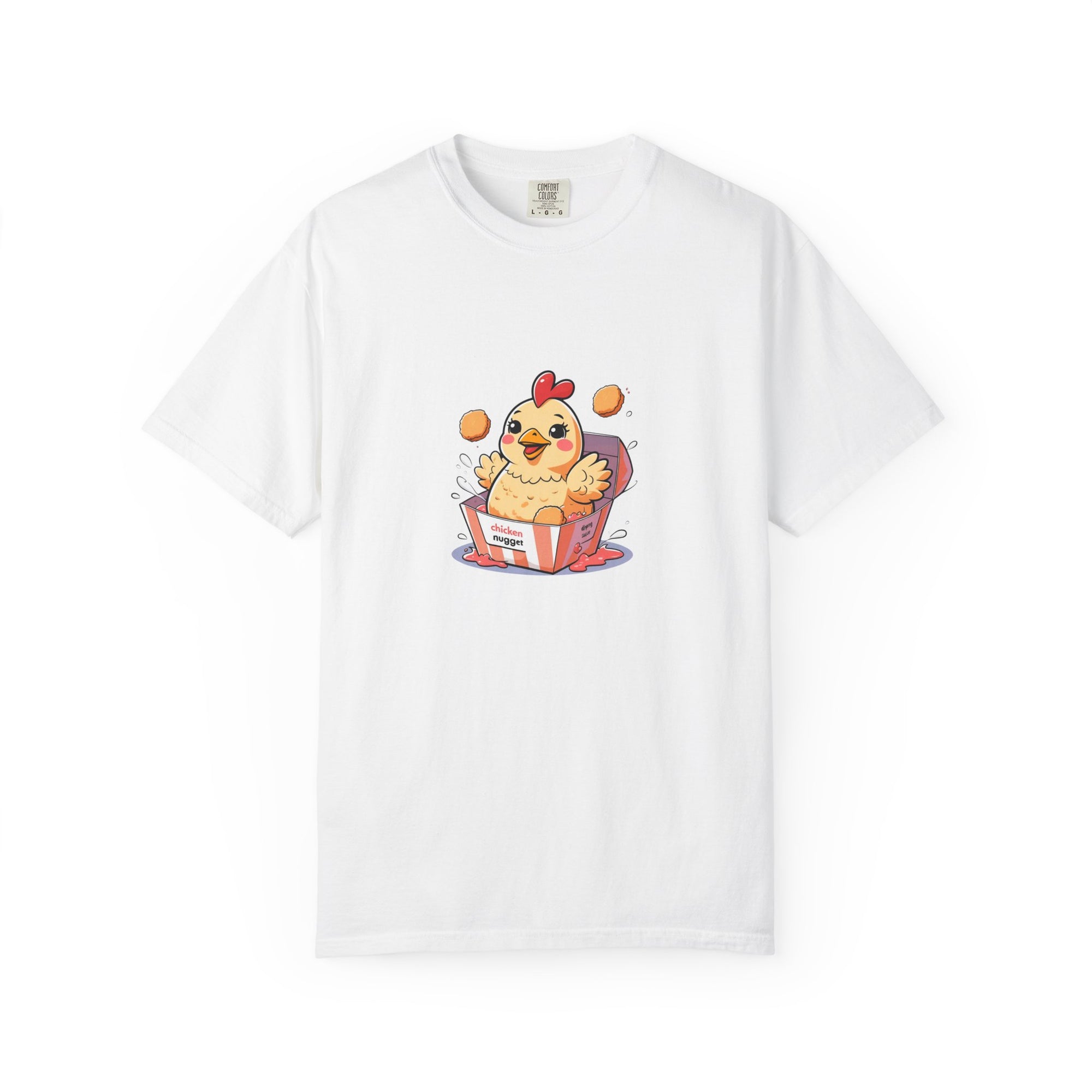 Cute Chicken Nugget Graphic T-Shirt, Fun Tee for Animal Lovers, Perfect Gift for Birthdays, Family Gatherings, and Chicken Lovers