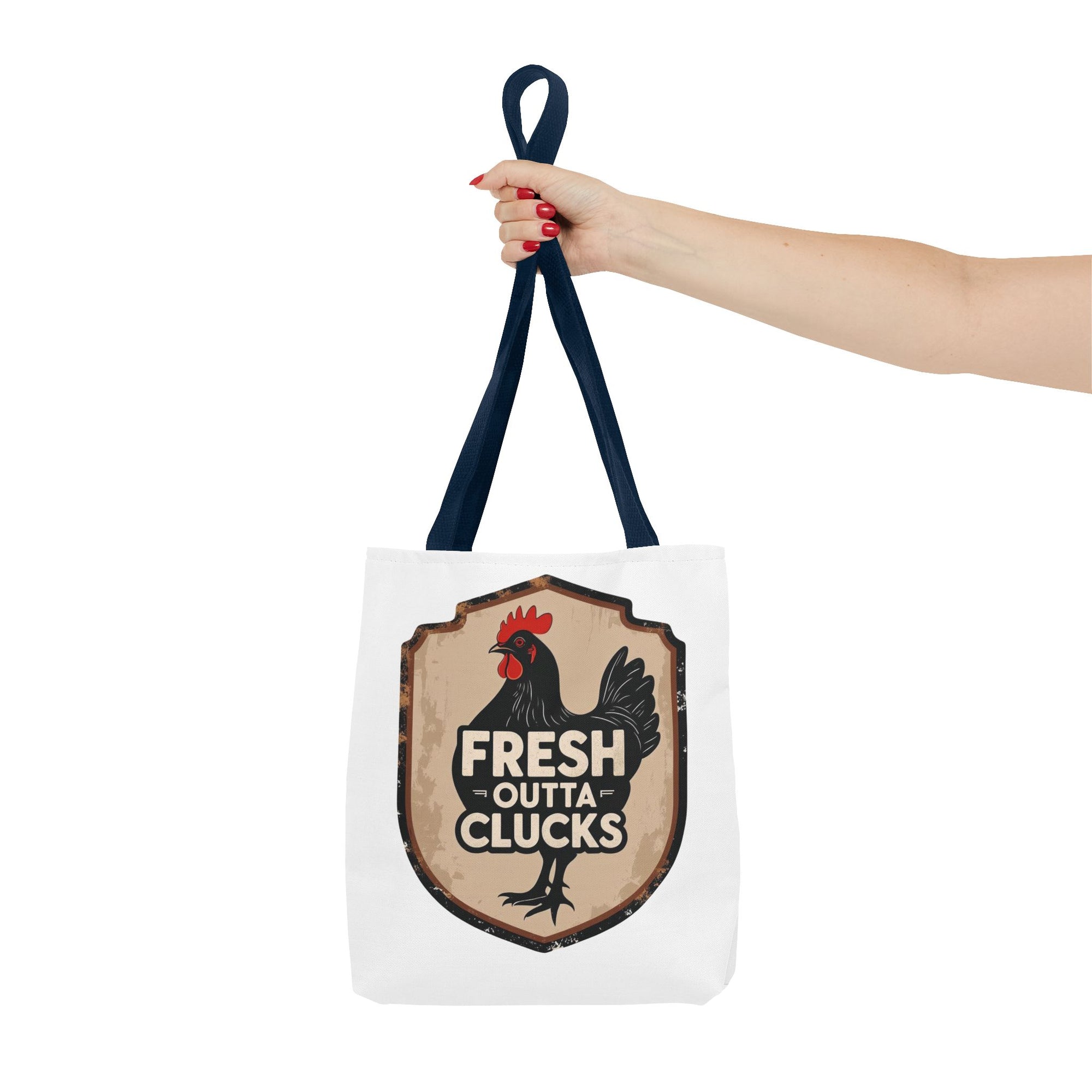 Fresh Outta Clucks Chicken Tote Bag – Funny Farmhouse Market Bag – Gift for Chicken Moms