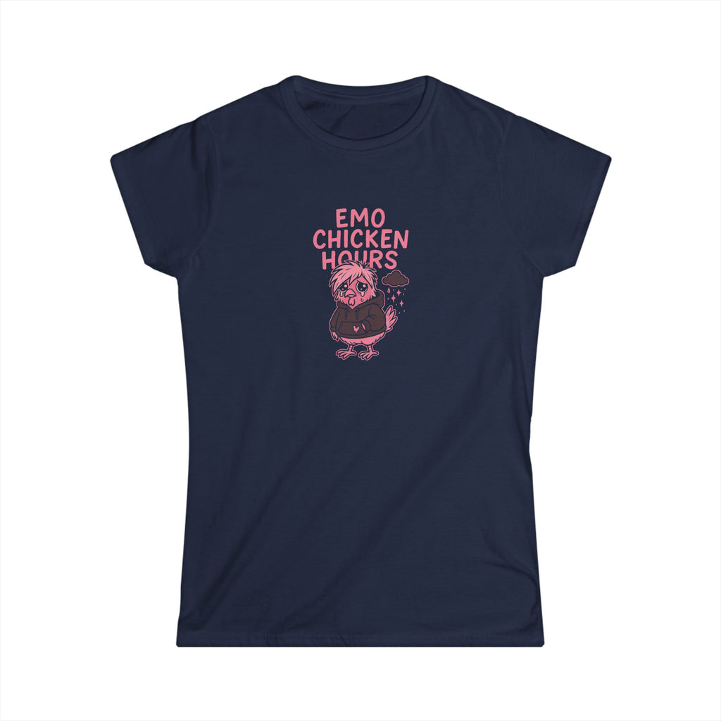 Emo Chicken Hours Women's Softstyle Tee