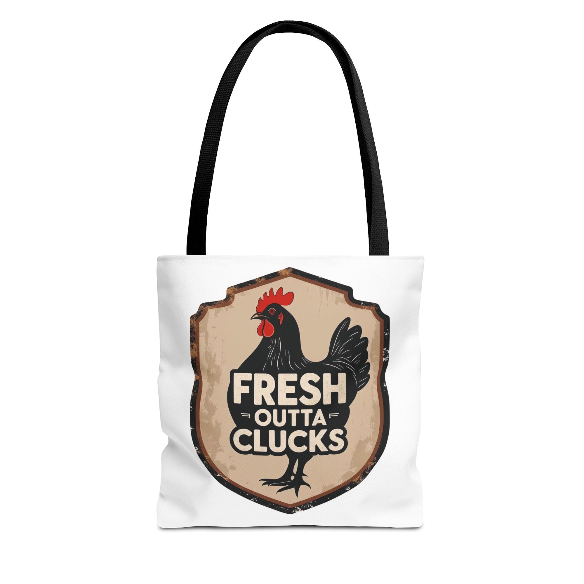 Fresh Outta Clucks Chicken Tote Bag – Funny Farmhouse Market Bag – Gift for Chicken Moms