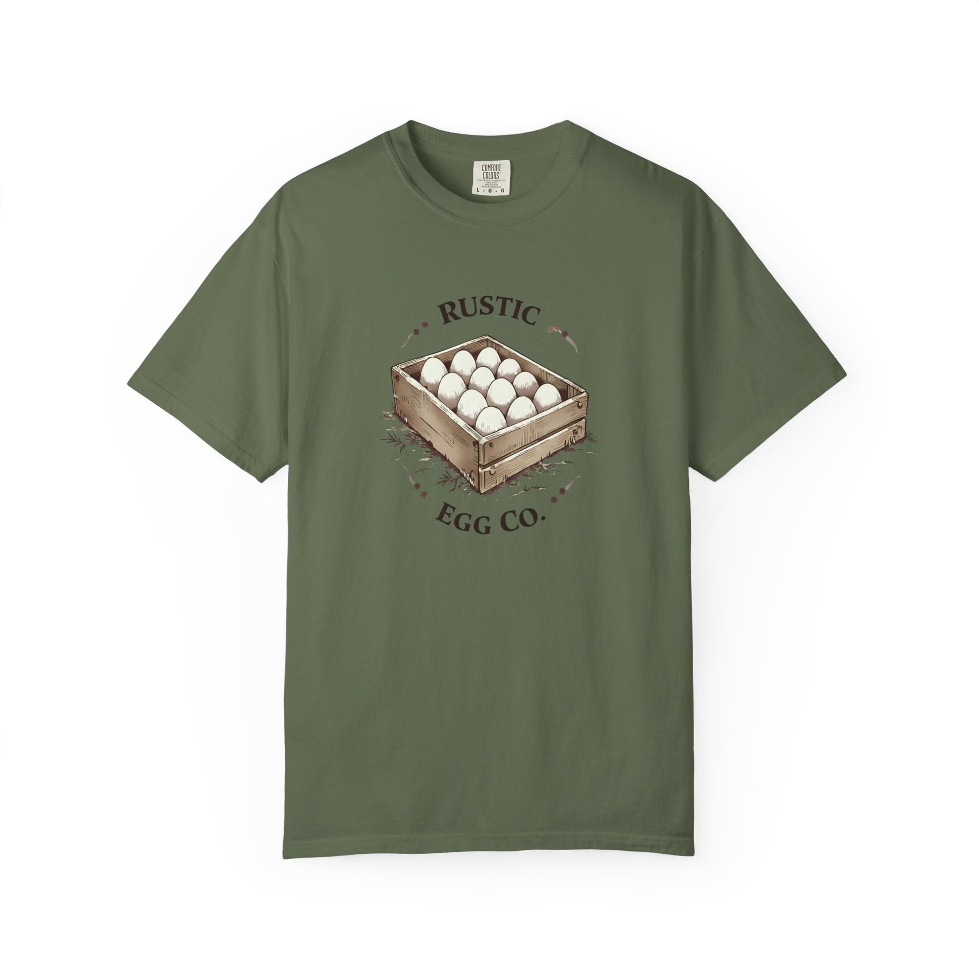 Rustic Egg Co. Vintage T-Shirt, Farmhouse Style Tee, Unisex Graphic Shirt, Egg Lover Gift, Casual Everyday Wear