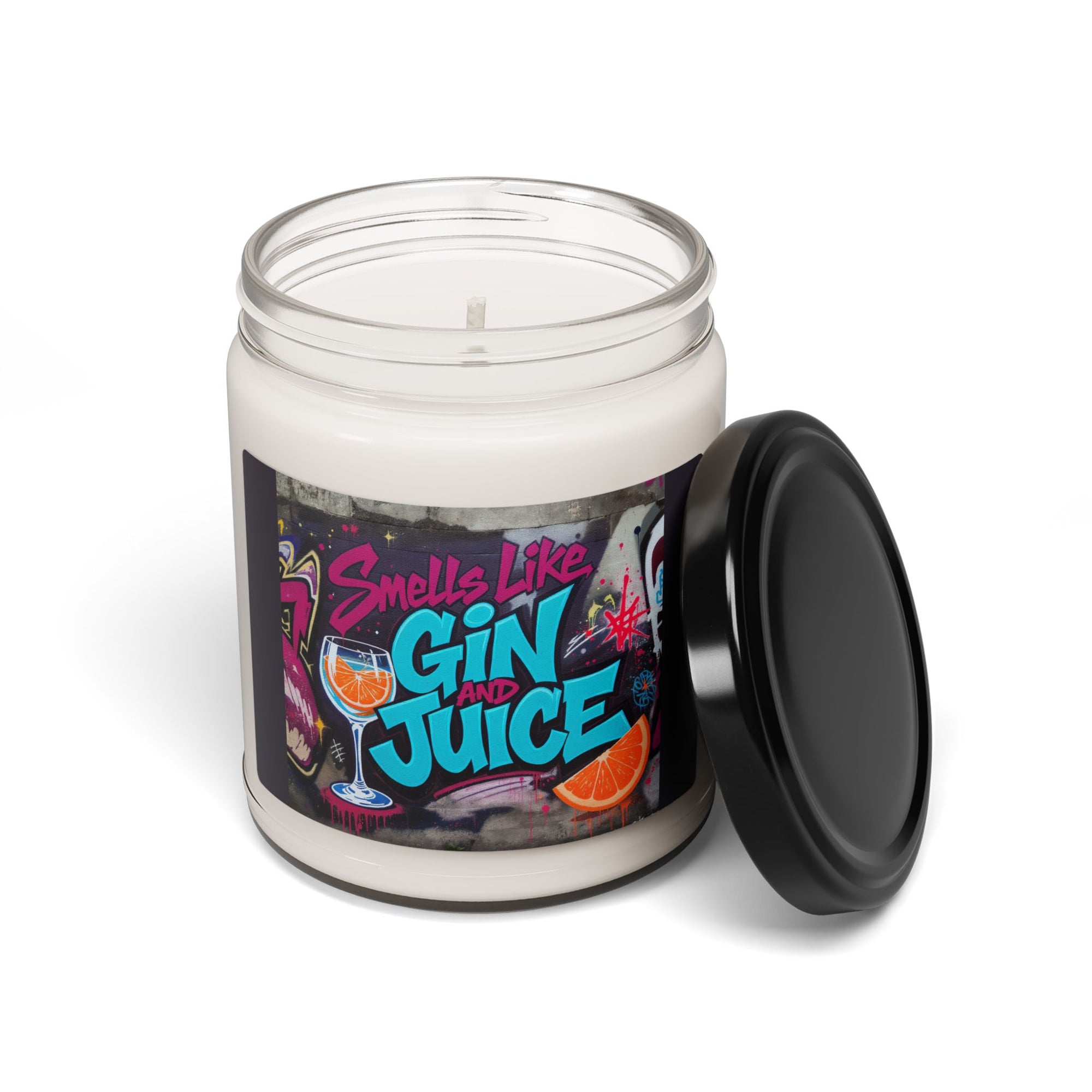 Smells Like Gin and Juice Soy Candle | 90s Nostalgia Gift | Snoop Dogg Inspired Candle | Retro Funny Candle for Music Lovers