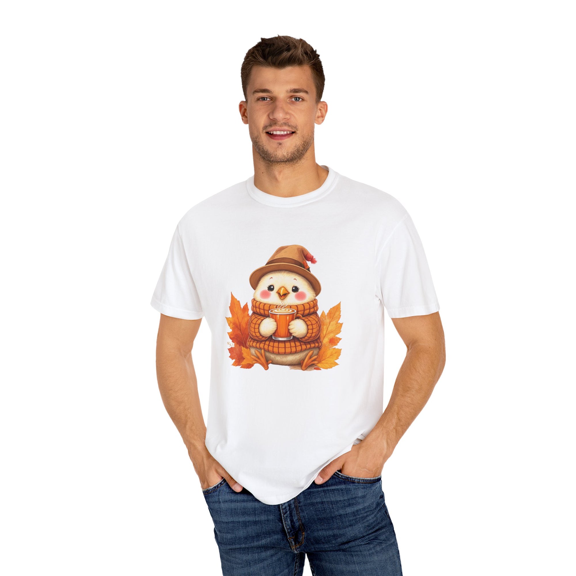 Pumpkin Spice and Peckin Nice Whimsical Snowman Tshirt, Unisex Fall Tee, Holiday Shirt, Thanksgiving Outfit, Winter Wardrobe Essential