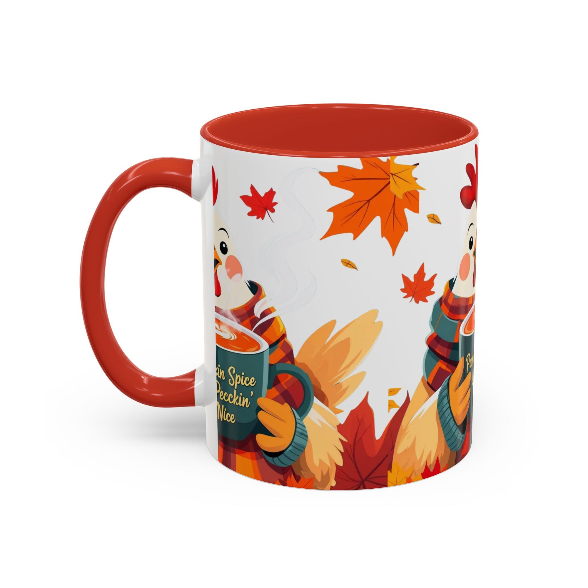 Pumpkin Spice & Peckin’ Nice Mug – Funny Chicken Coffee Cup – Fall Farmhouse Gift for Chicken Lovers Autumn Chicken Coffee Mug, Cute Fall Cup, Pumpkin Spice, Thanksgiving Gift, Farmhouse Decor, Cozy Vibes