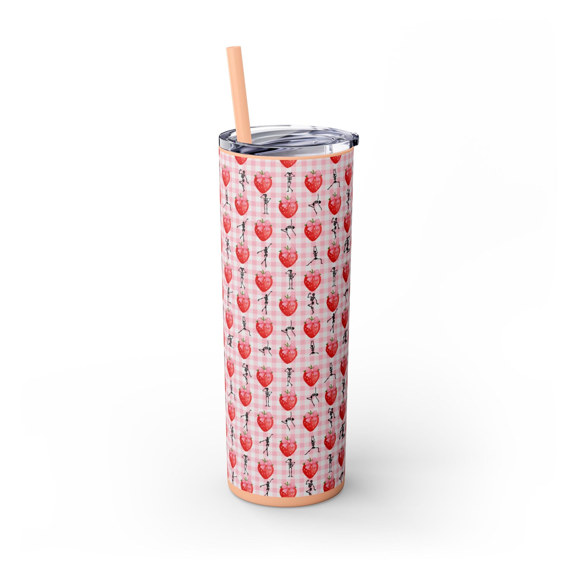 Charming Holiday Skinny Tumbler with Straw, 20oz - Perfect Gift for Parties, Home Use, Outdoor Events, Summer Picnics, or Seasonal [...]
