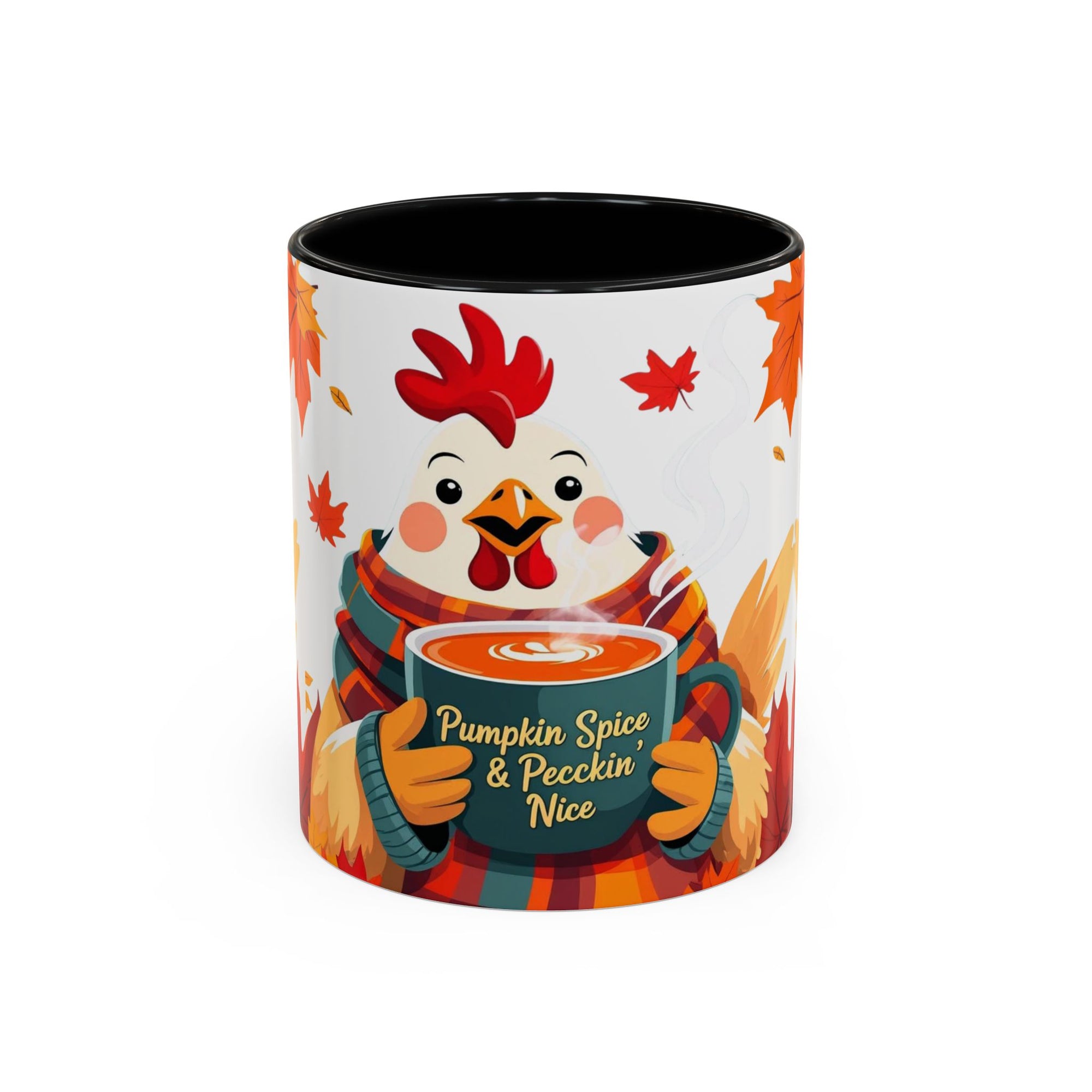 Pumpkin Spice & Peckin’ Nice Mug – Funny Chicken Coffee Cup – Fall Farmhouse Gift for Chicken Lovers Autumn Chicken Coffee Mug, Cute Fall Cup, Pumpkin Spice, Thanksgiving Gift, Farmhouse Decor, Cozy Vibes