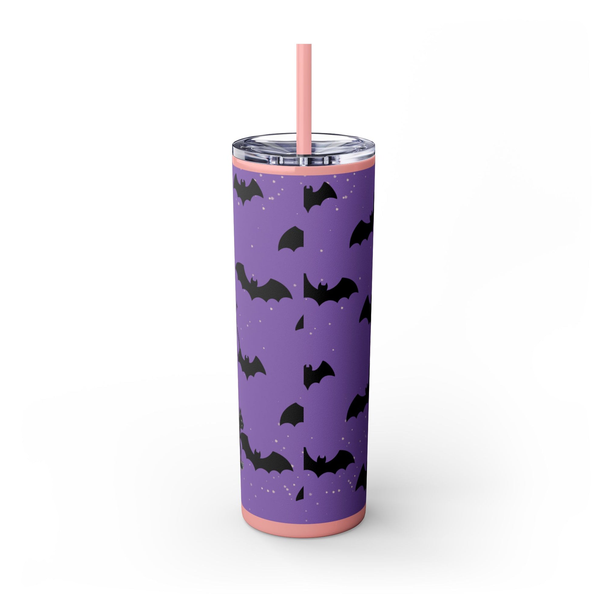 Halloween-Themed Skinny Tumbler with Straw, 20oz | Perfect for Spooky Parties, Trick or Treating, Gifting, or Everyday Use