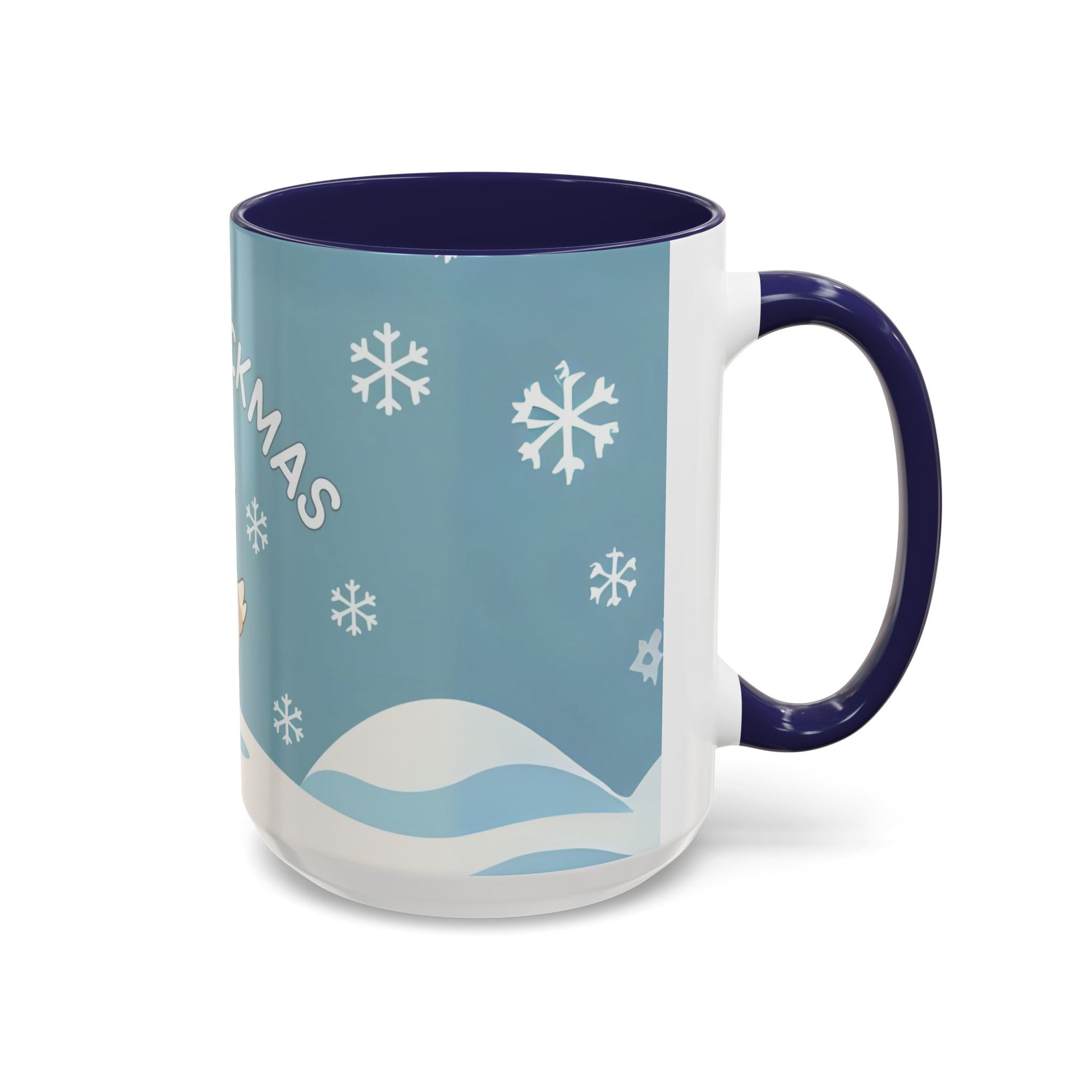 Merry Chickmas Christmas Chicken Accent Coffee Mug - Cute Holiday Gift, Festive Drinkware, Winter Celebration, Merry Chickmas, Funny Holiday Gift for Chicken Moms