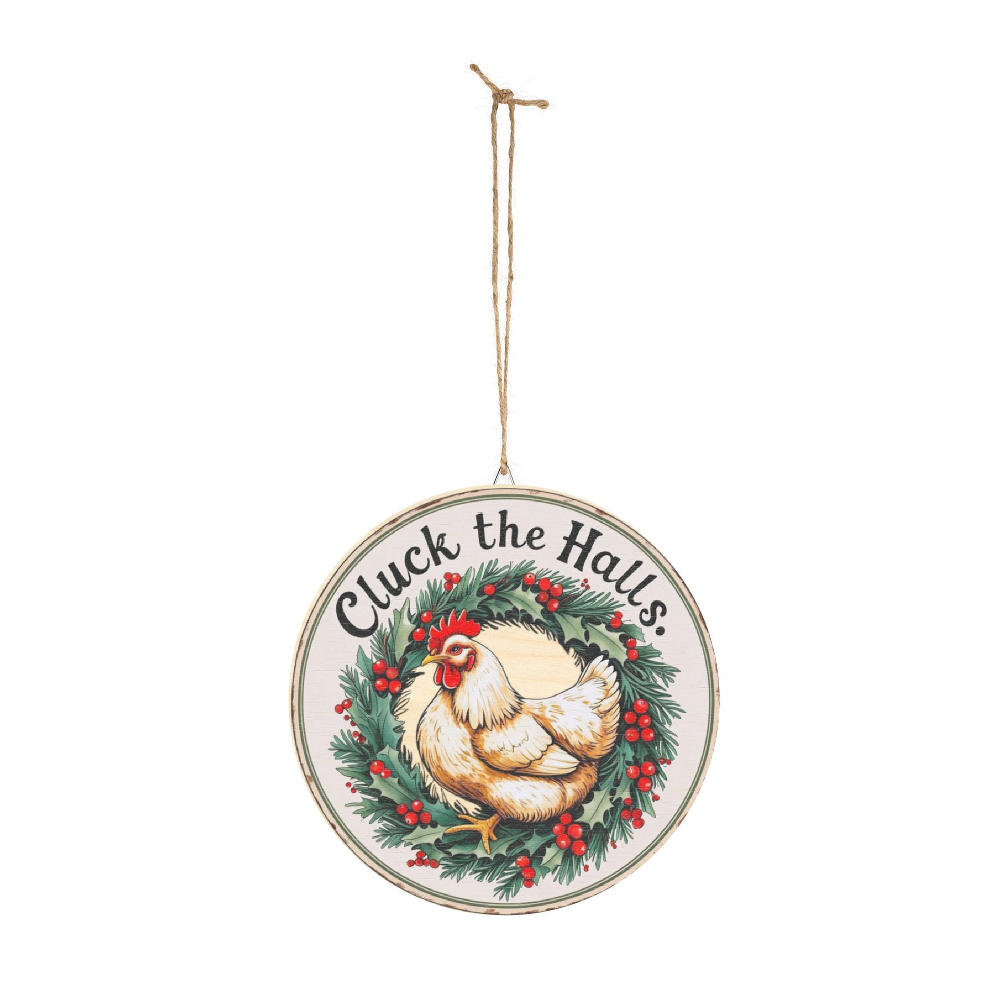 Cluck the Halls Chicken Christmas Sign – Rustic Farmhouse Holiday Decor – Gift for Chicken Moms Festive Cluck the Halls Wood Sign, Holiday Decor, Farmhouse Wall Art, Chicken Home Sign, Christmas Decor, Rustic Gift Idea