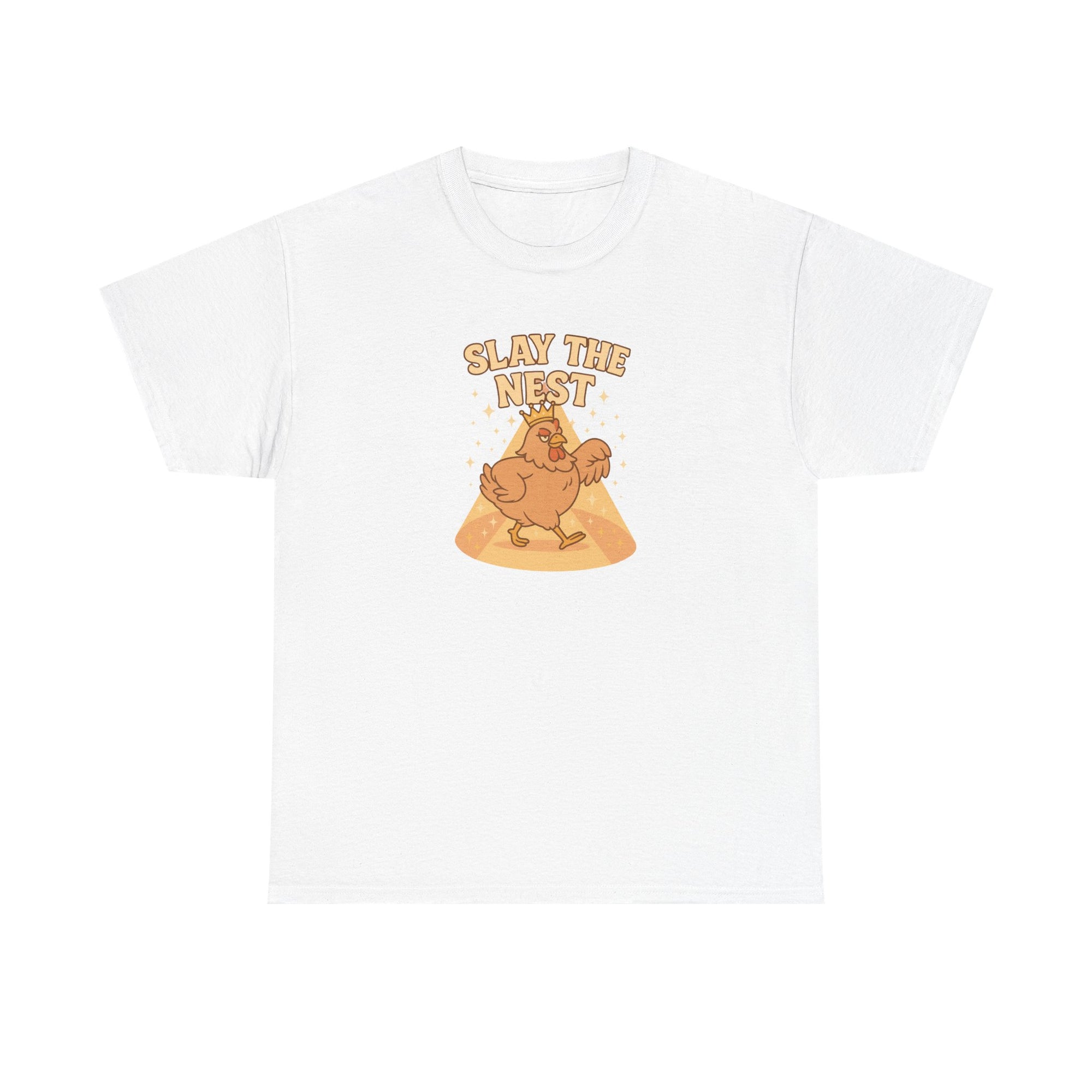 Slay the Nest Heavy Cotton Tee, Funny Graphic T-Shirt