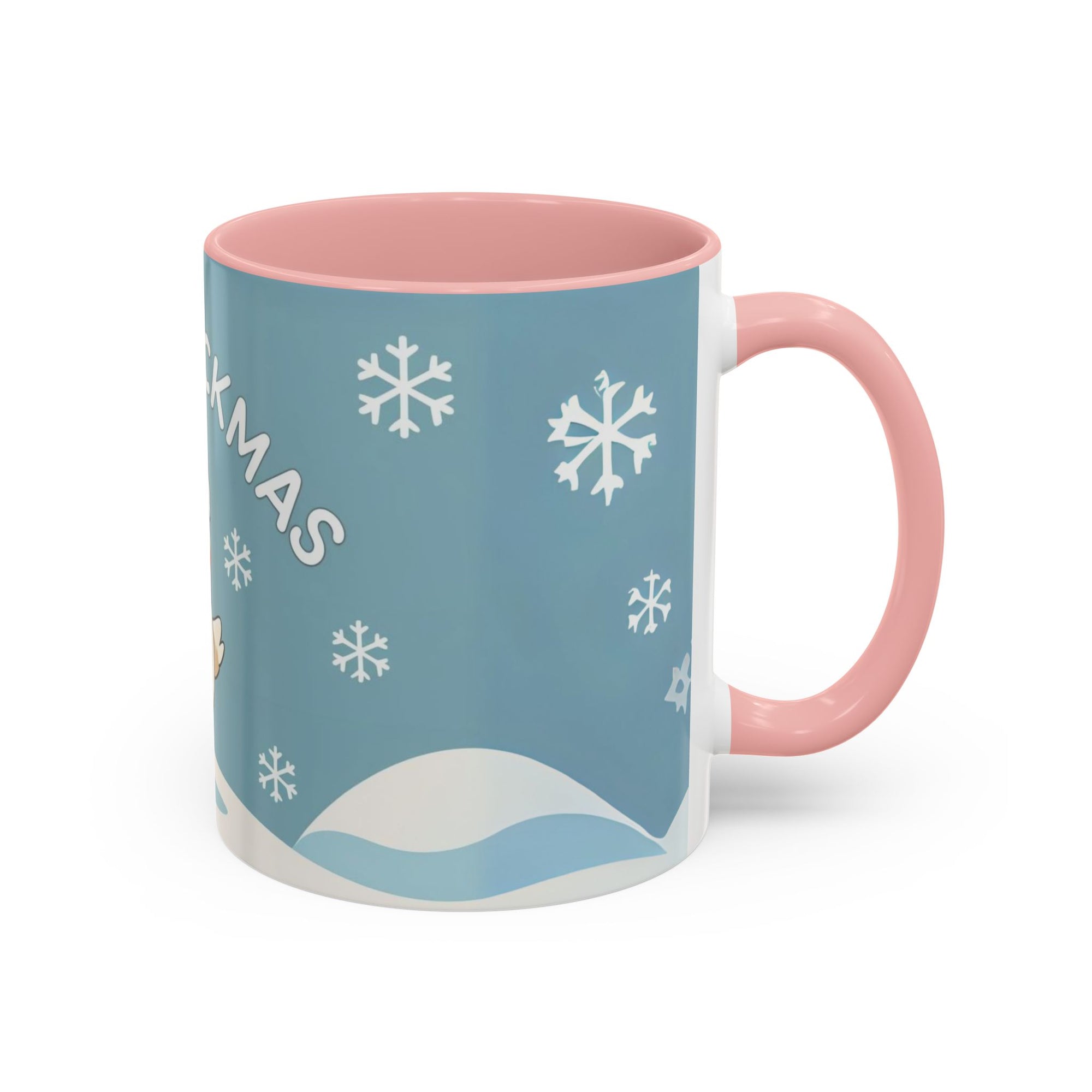 Merry Chickmas Christmas Chicken Accent Coffee Mug - Cute Holiday Gift, Festive Drinkware, Winter Celebration, Merry Chickmas, Funny Holiday Gift for Chicken Moms