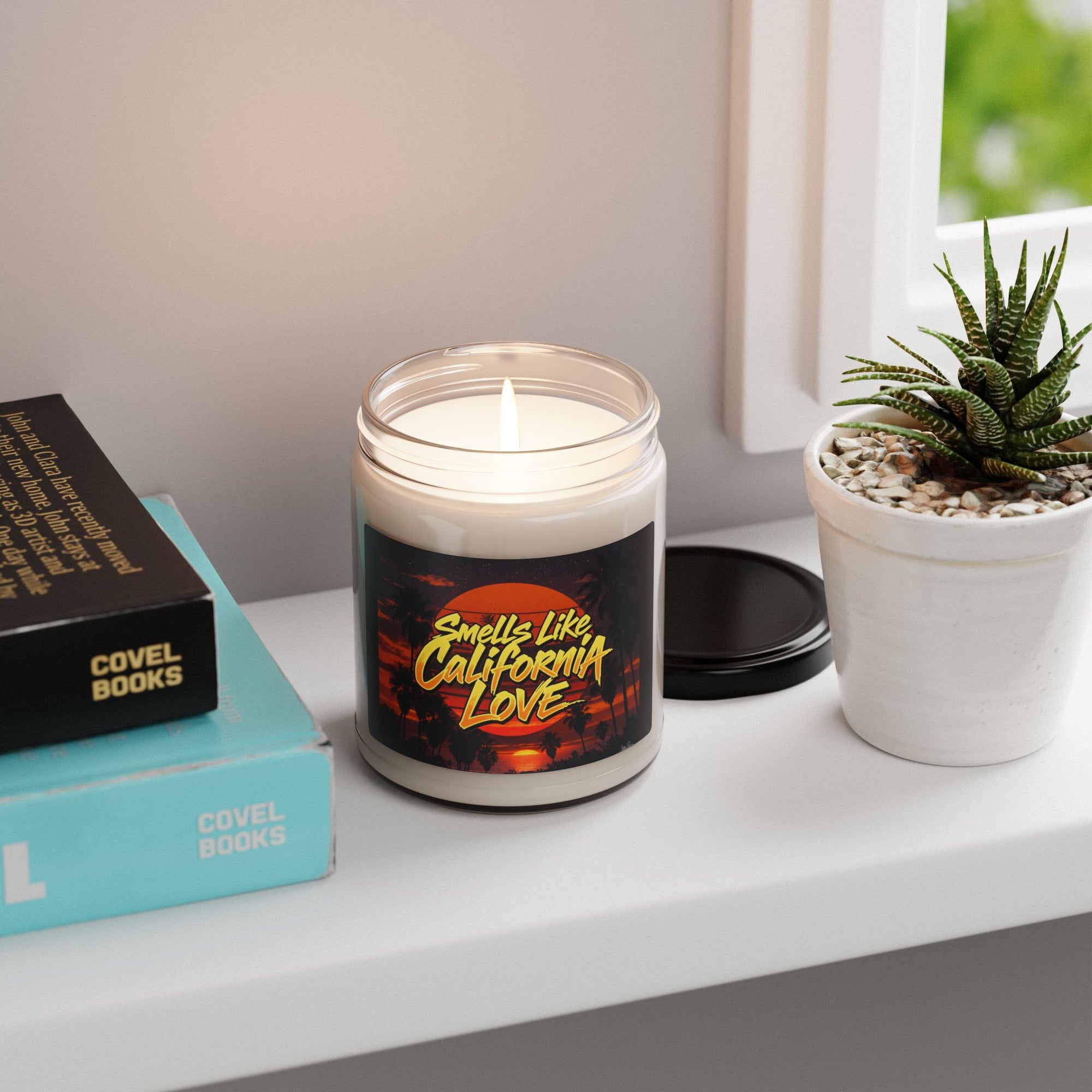 California Love Scented Soy Candle, Aromatic Gift for Home Decor, Relaxation, Beach Vibes, Eco-Friendly, Seasonal Gifts
