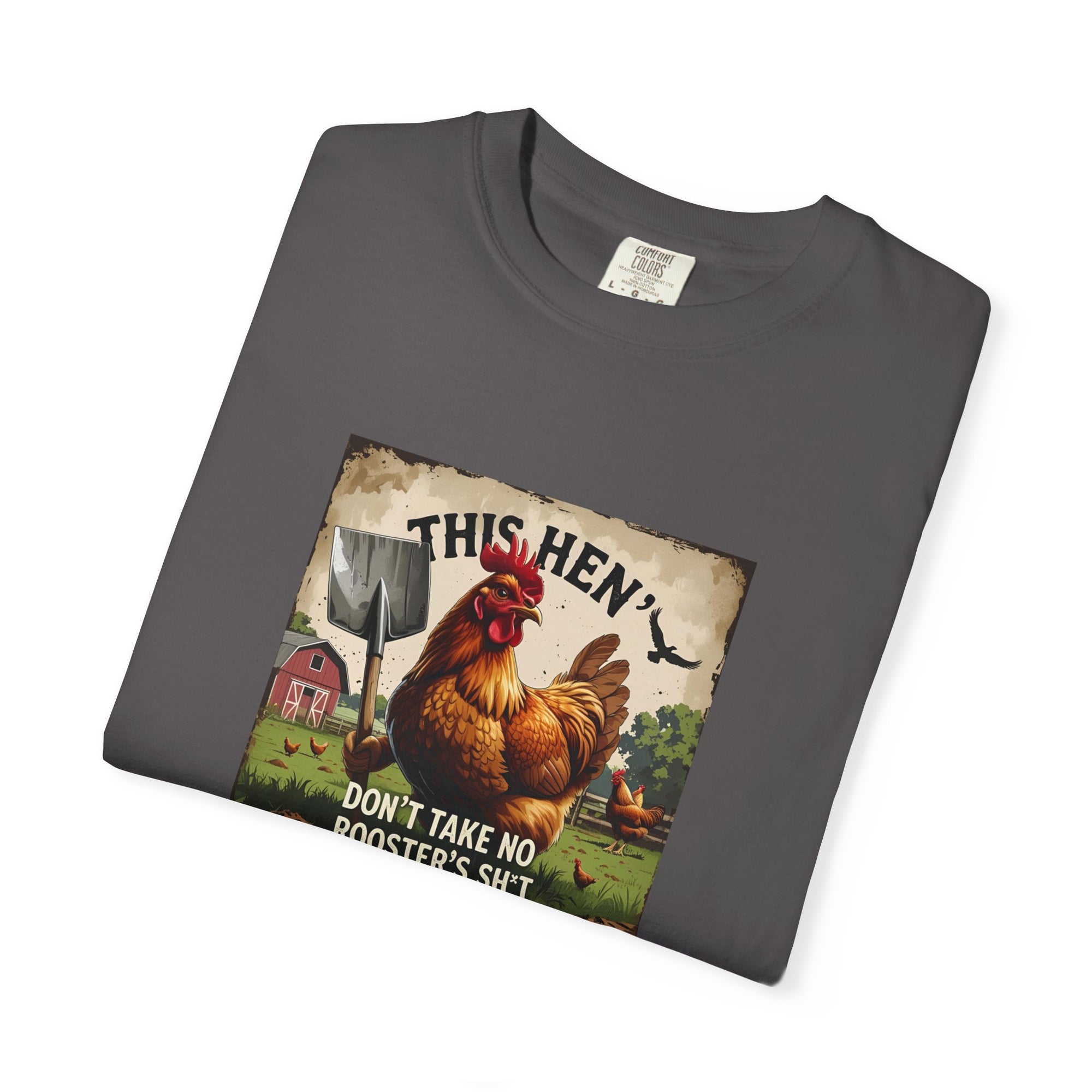 Funny Hen Rooster T-Shirt, Unisex Vintage Vibe, Farmhouse Decor, Gift for Animal Lovers, Great for Casual Wear, Farm Themed apparel, Humor Shirt