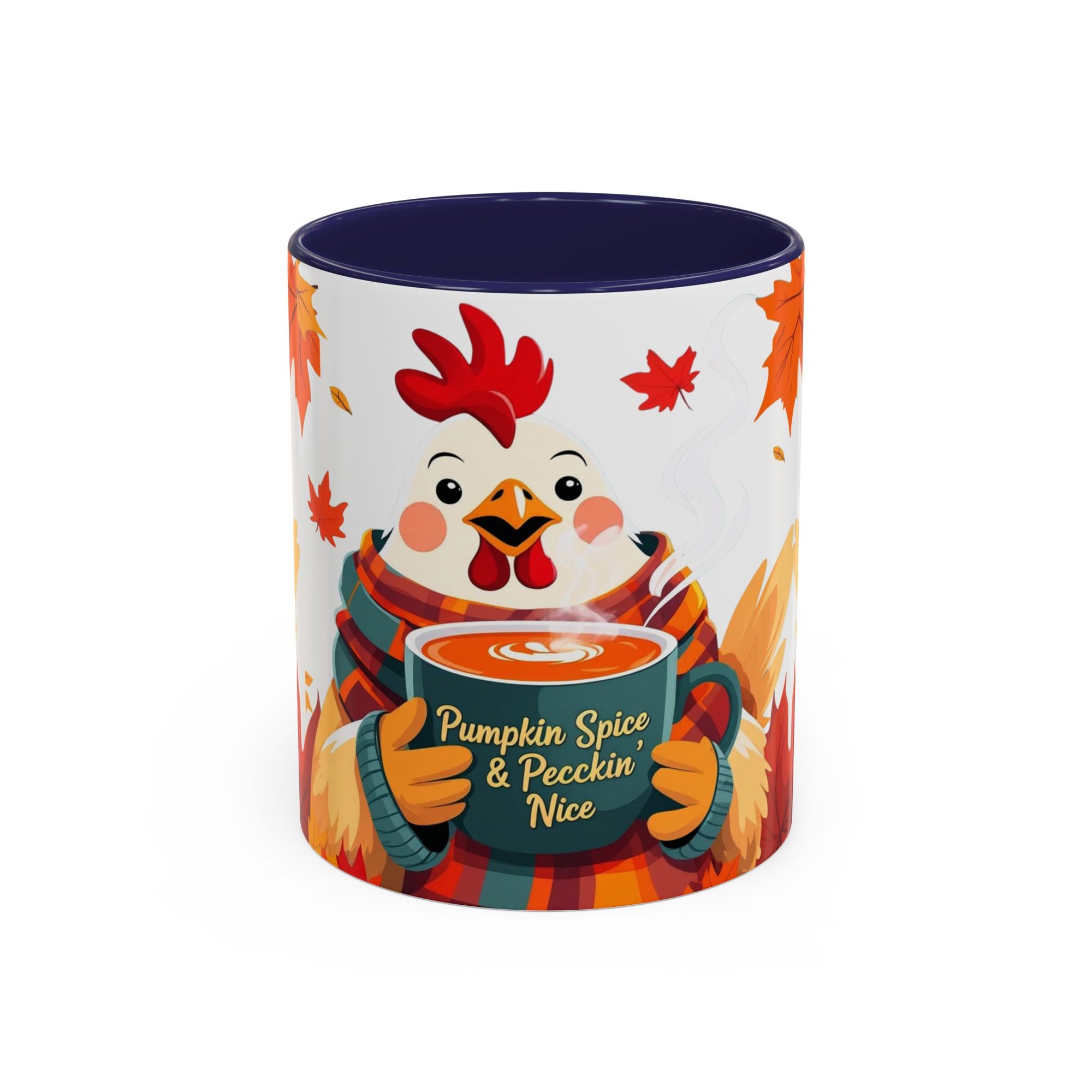 Pumpkin Spice & Peckin’ Nice Mug – Funny Chicken Coffee Cup – Fall Farmhouse Gift for Chicken Lovers Autumn Chicken Coffee Mug, Cute Fall Cup, Pumpkin Spice, Thanksgiving Gift, Farmhouse Decor, Cozy Vibes