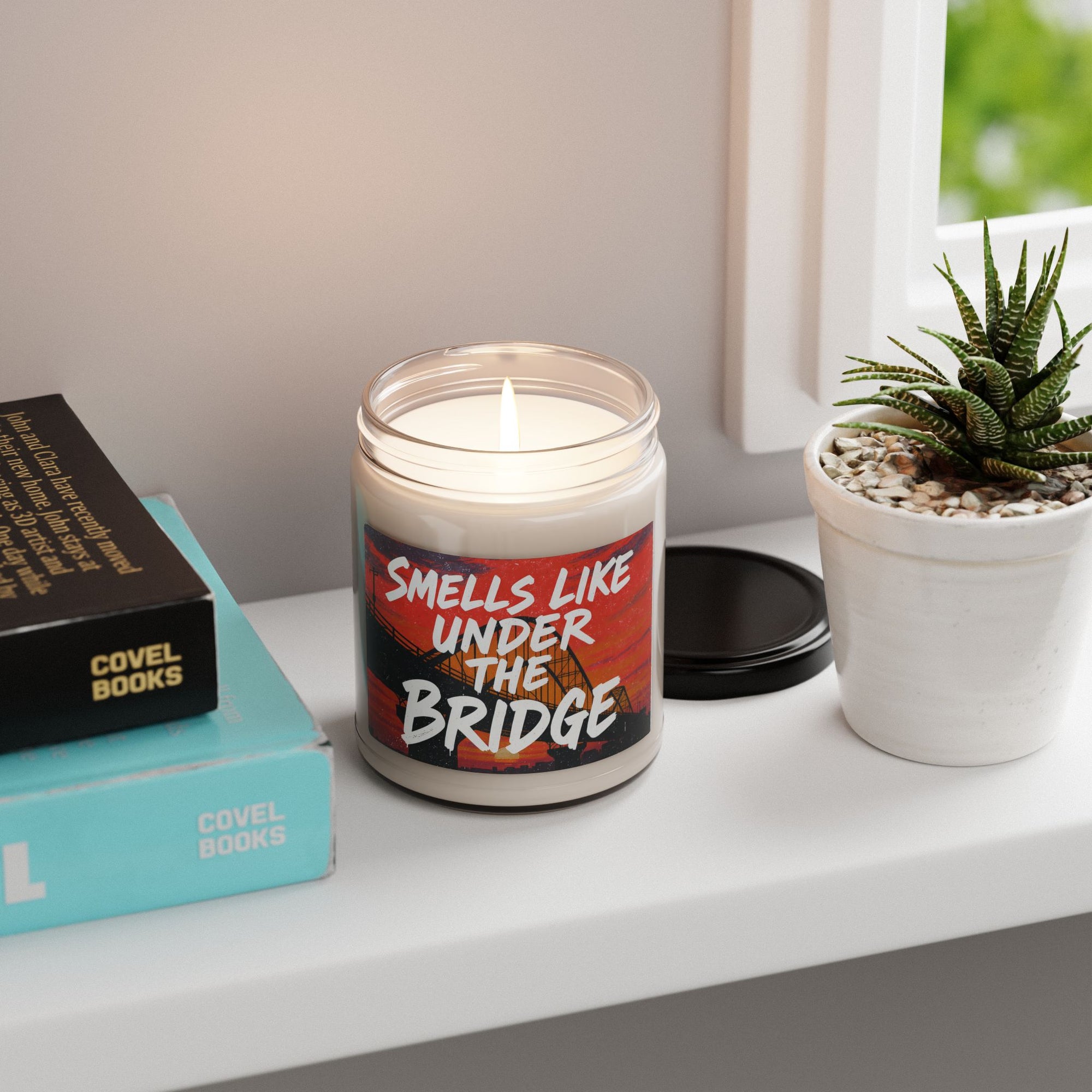 Smells Like Under the Bridge Soy Candle | 90s Nostalgia Gift | Red Hot Chili Peppers Inspired Candle | Retro Funny Candle for Music Lovers