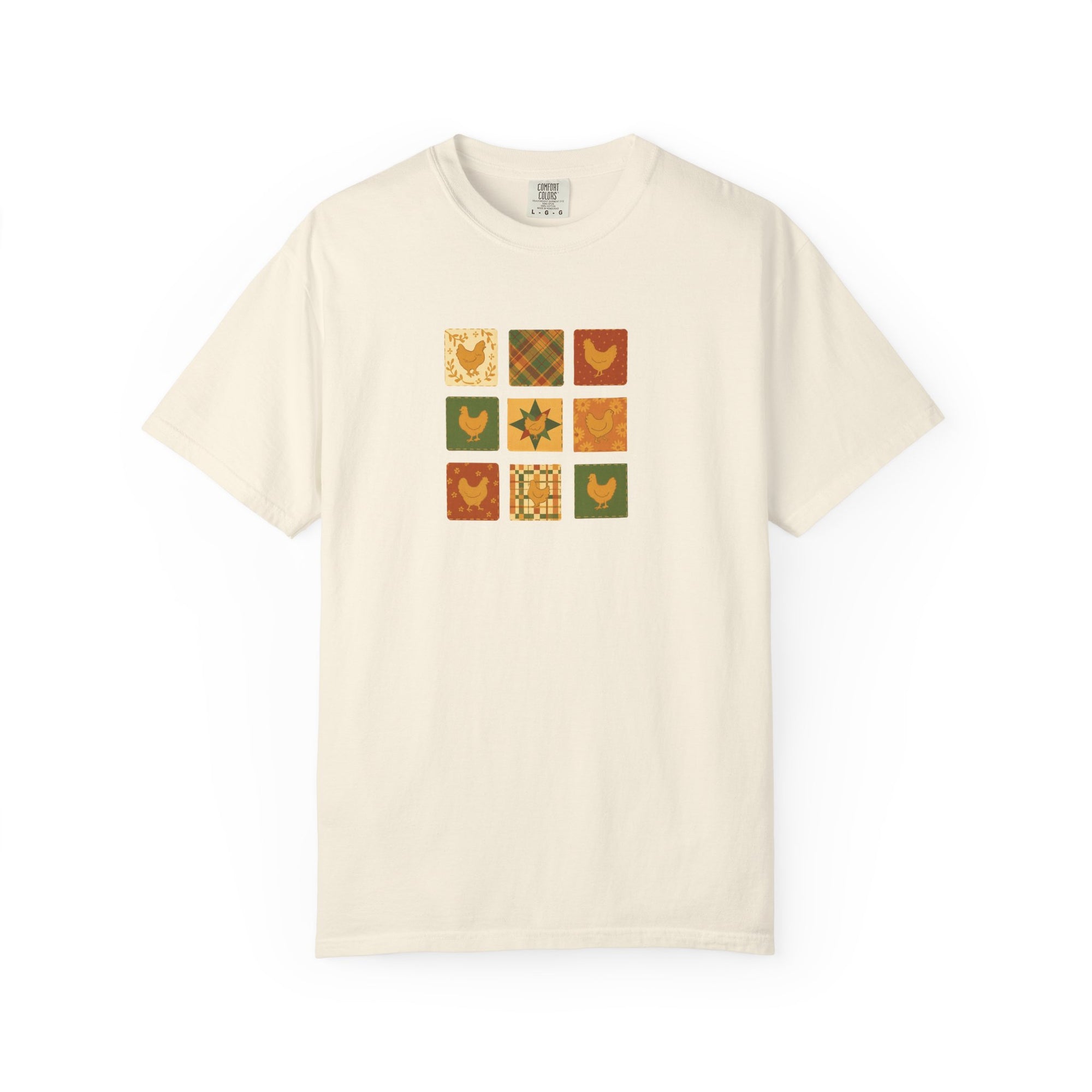 Chicken Quilt Unisex Garment-Dyed T-Shirt