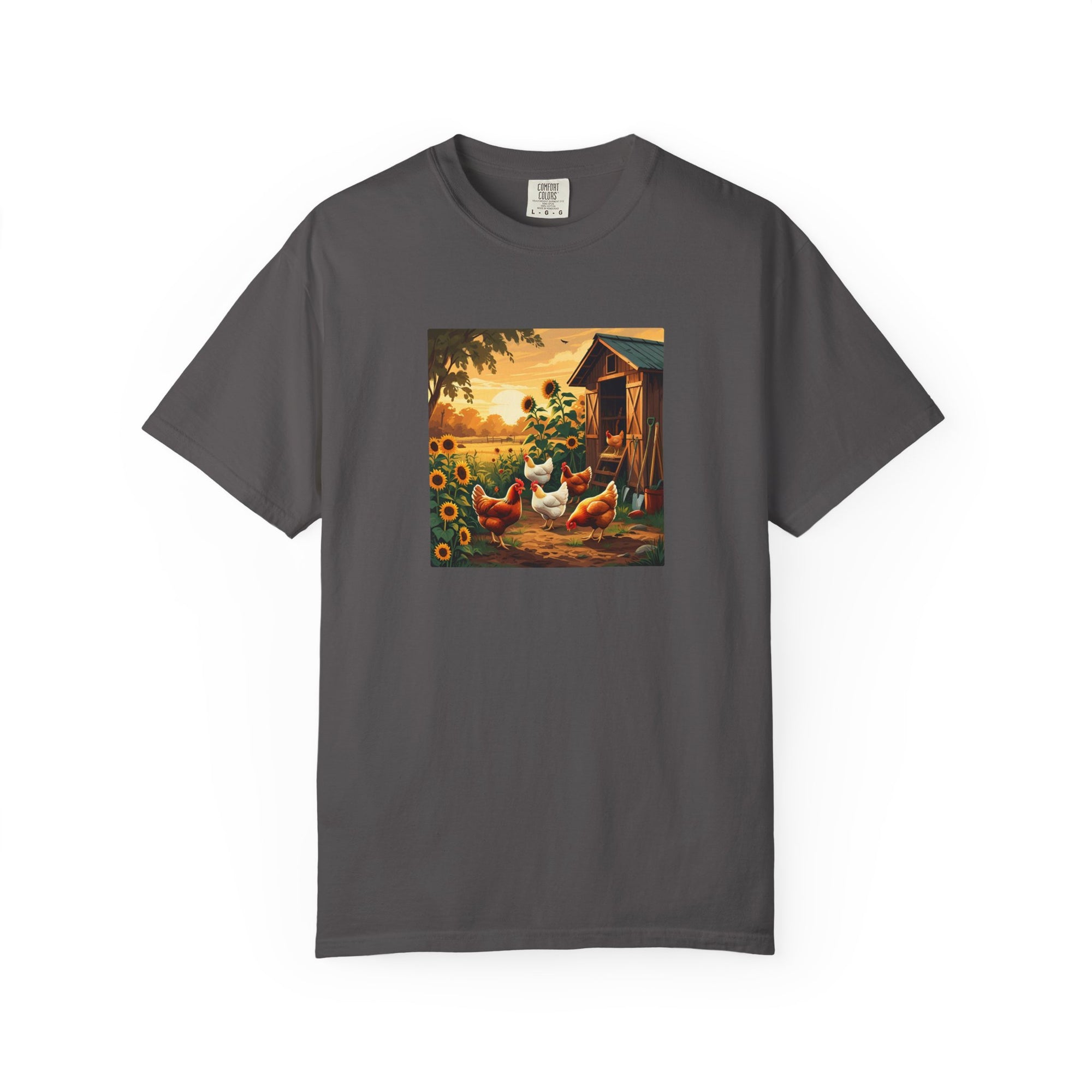 Farmhouse Inspired T-Shirt, Vintage Chicken Art Tee, Animal Lover Gift, Country Home Decor, Garden Party Apparel, Summer Casual Wear