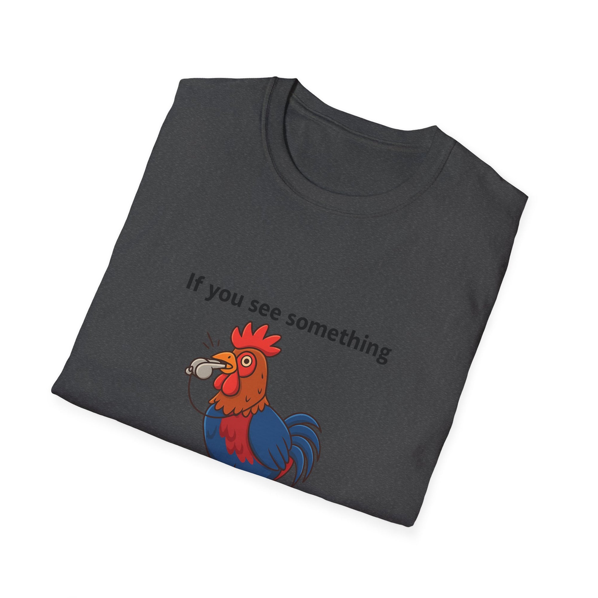 Funny Whistleblower Chicken Shirt – Farm Animal Humor Tee, Gift for Chicken Lovers, Backyard Farm Life