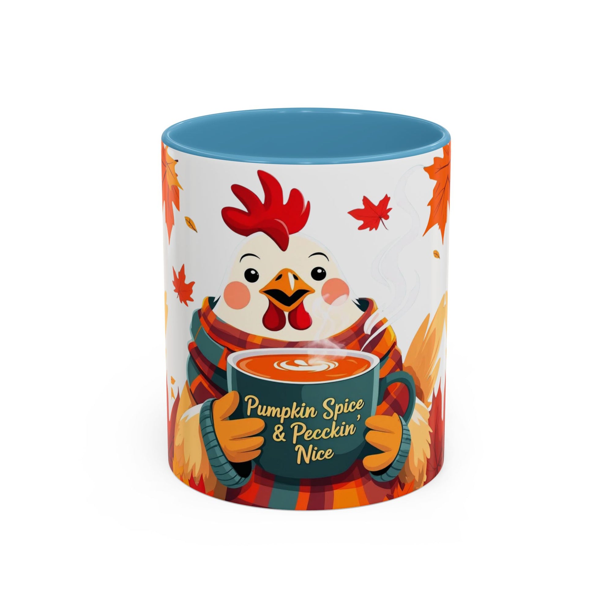 Pumpkin Spice & Peckin’ Nice Mug – Funny Chicken Coffee Cup – Fall Farmhouse Gift for Chicken Lovers Autumn Chicken Coffee Mug, Cute Fall Cup, Pumpkin Spice, Thanksgiving Gift, Farmhouse Decor, Cozy Vibes