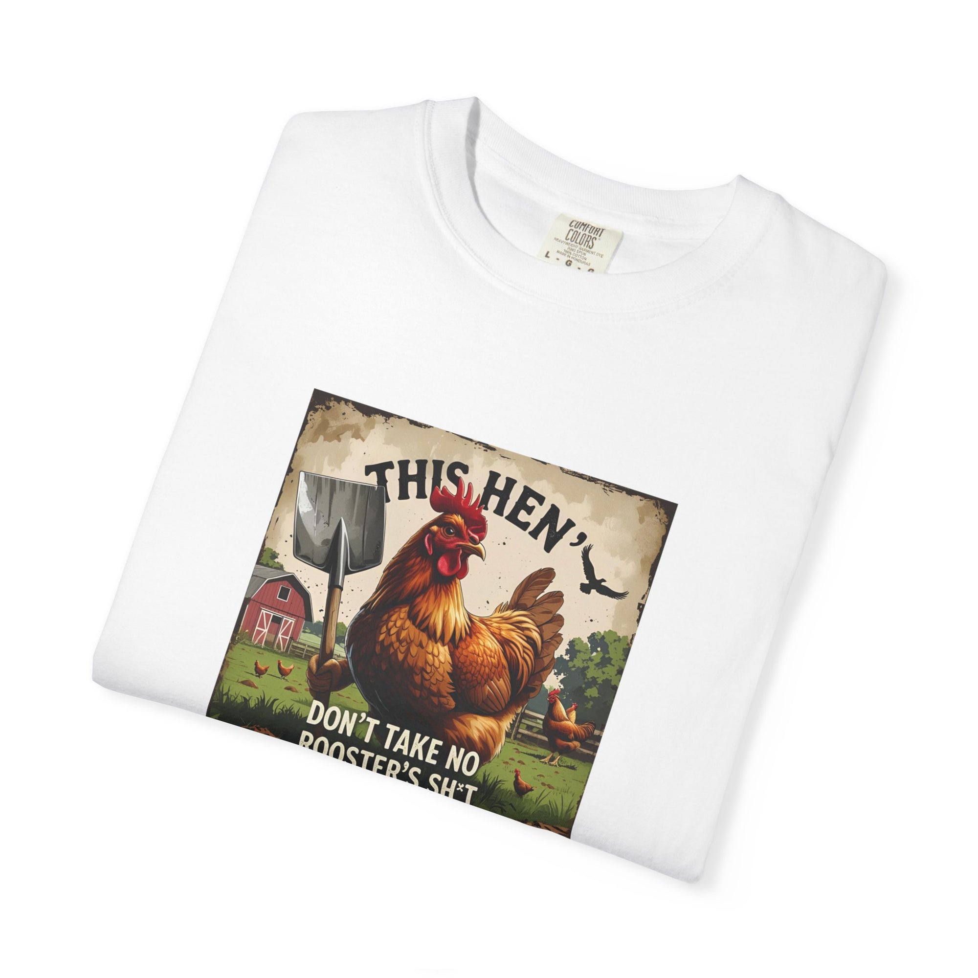 Funny Hen Rooster T-Shirt, Unisex Vintage Vibe, Farmhouse Decor, Gift for Animal Lovers, Great for Casual Wear, Farm Themed apparel, Humor Shirt