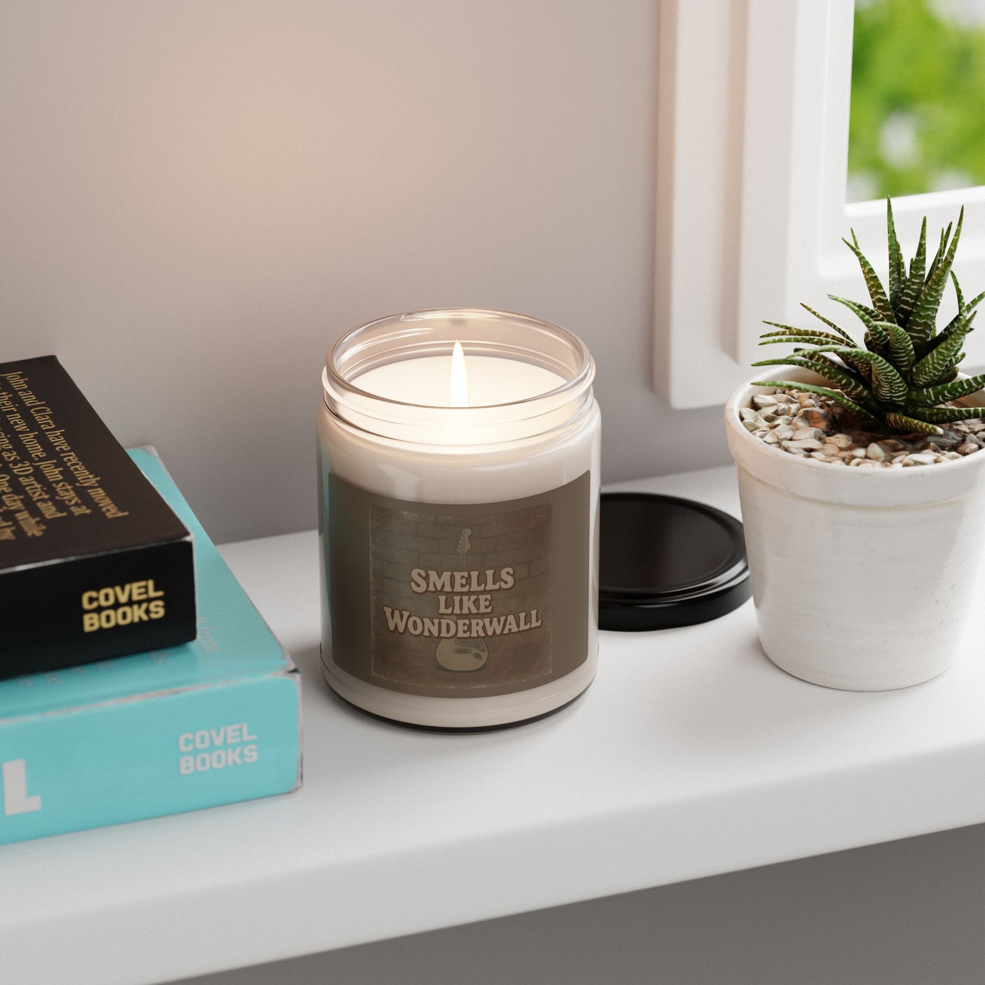 Smells Like Wonderwall Soy Candle | 90s Nostalgia Gift | Oasis Inspired Candle | Retro Funny Candle for Music Lovers