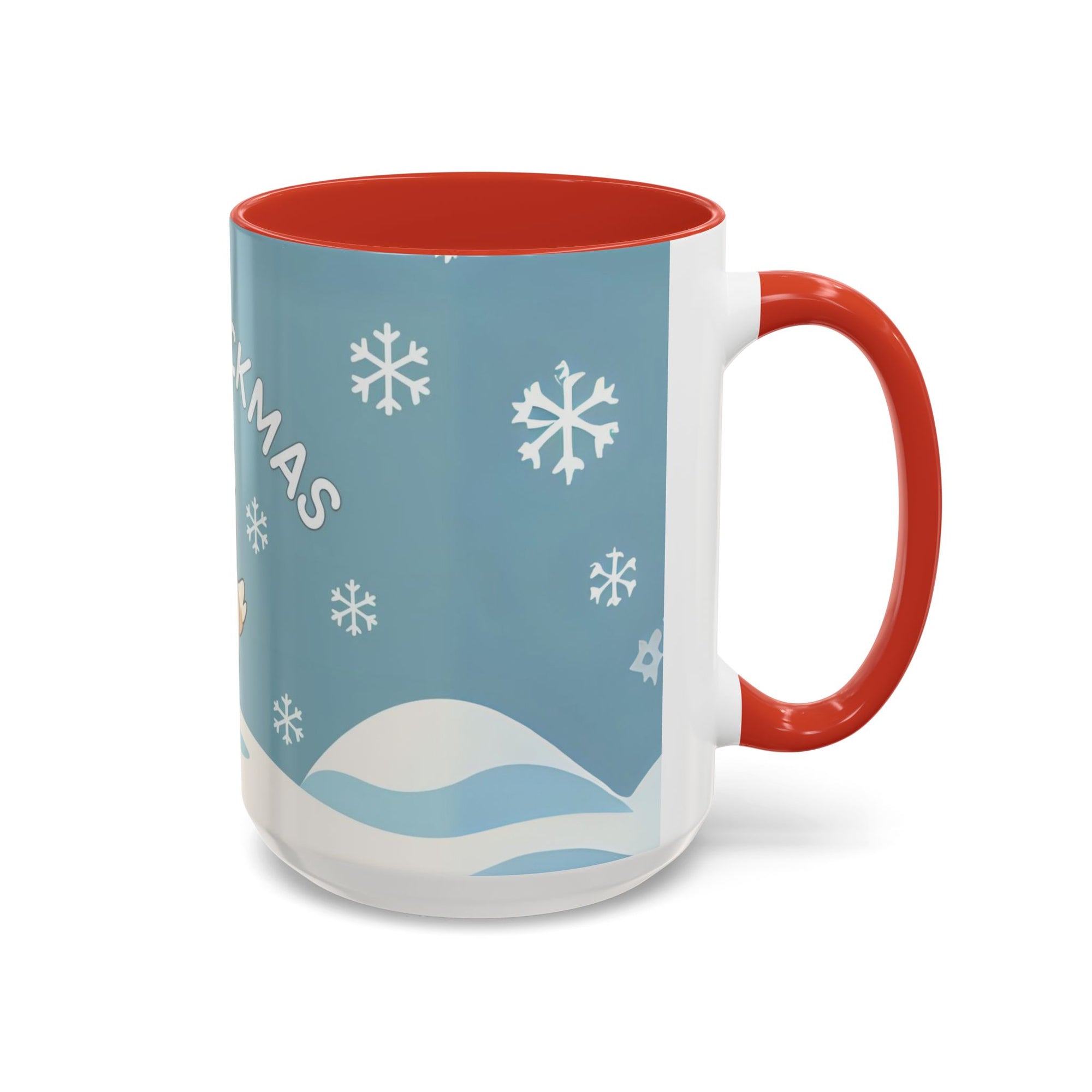 Merry Chickmas Christmas Chicken Accent Coffee Mug - Cute Holiday Gift, Festive Drinkware, Winter Celebration, Merry Chickmas, Funny Holiday Gift for Chicken Moms