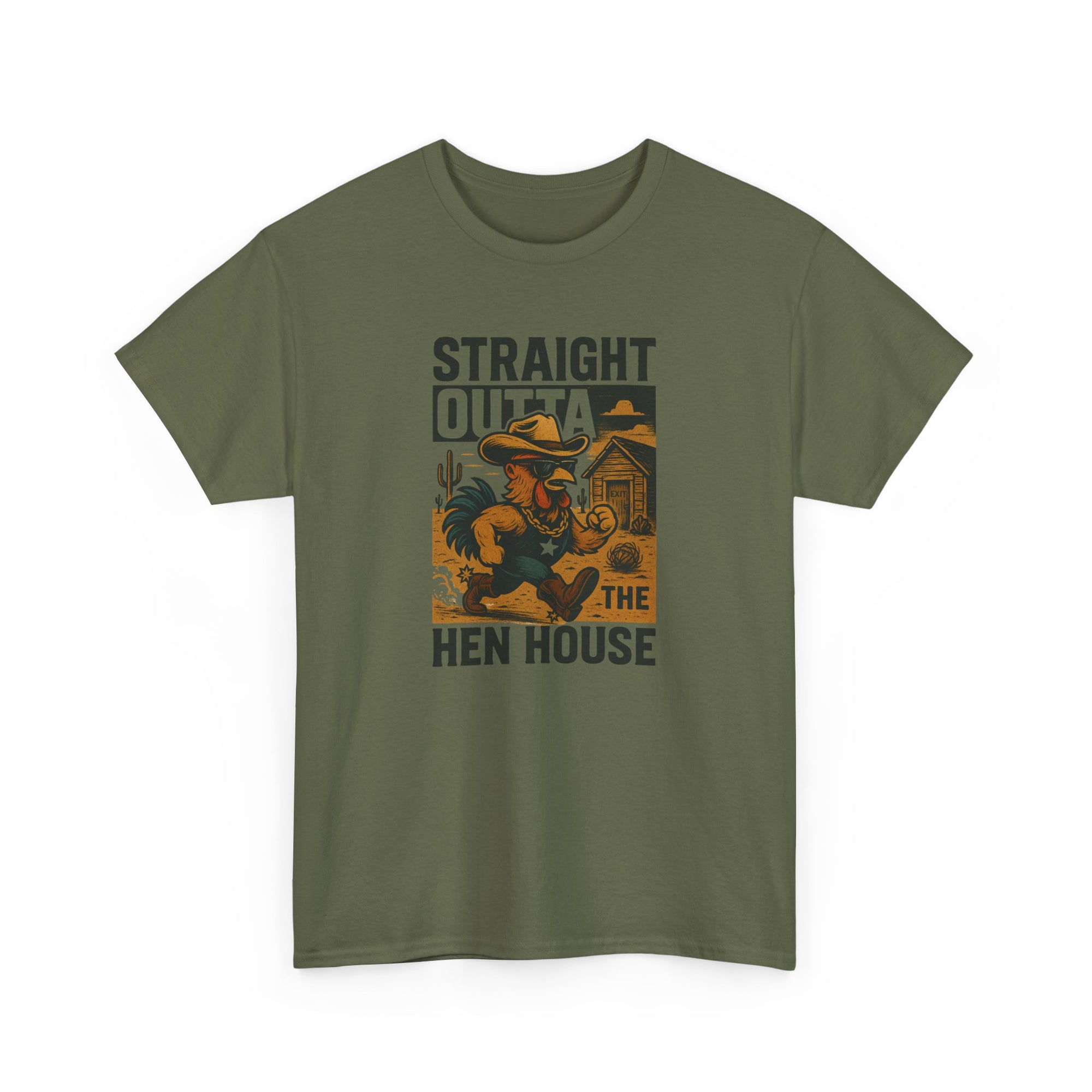 Straight Outta the Hen House Tee - Fun Graphic T-Shirt
