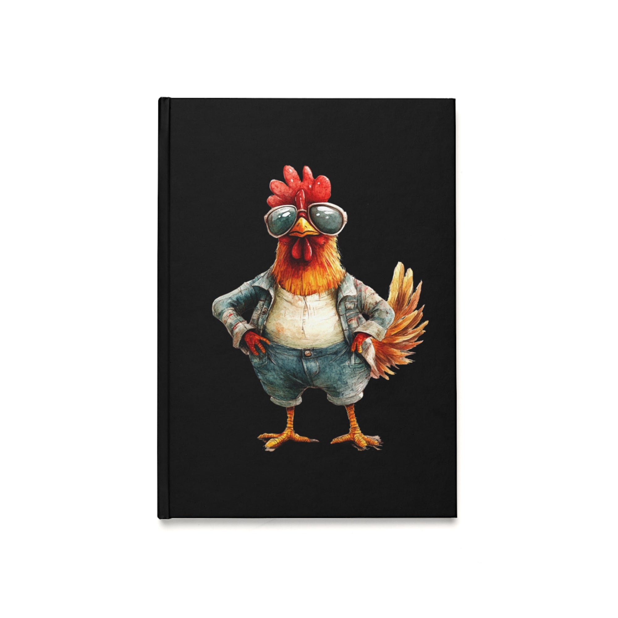 Cool Rooster Hardcover Journal | Funny Notebook for Writers, Sketching, Journaling, Gifts for Farmers, Unique Desk Accessories