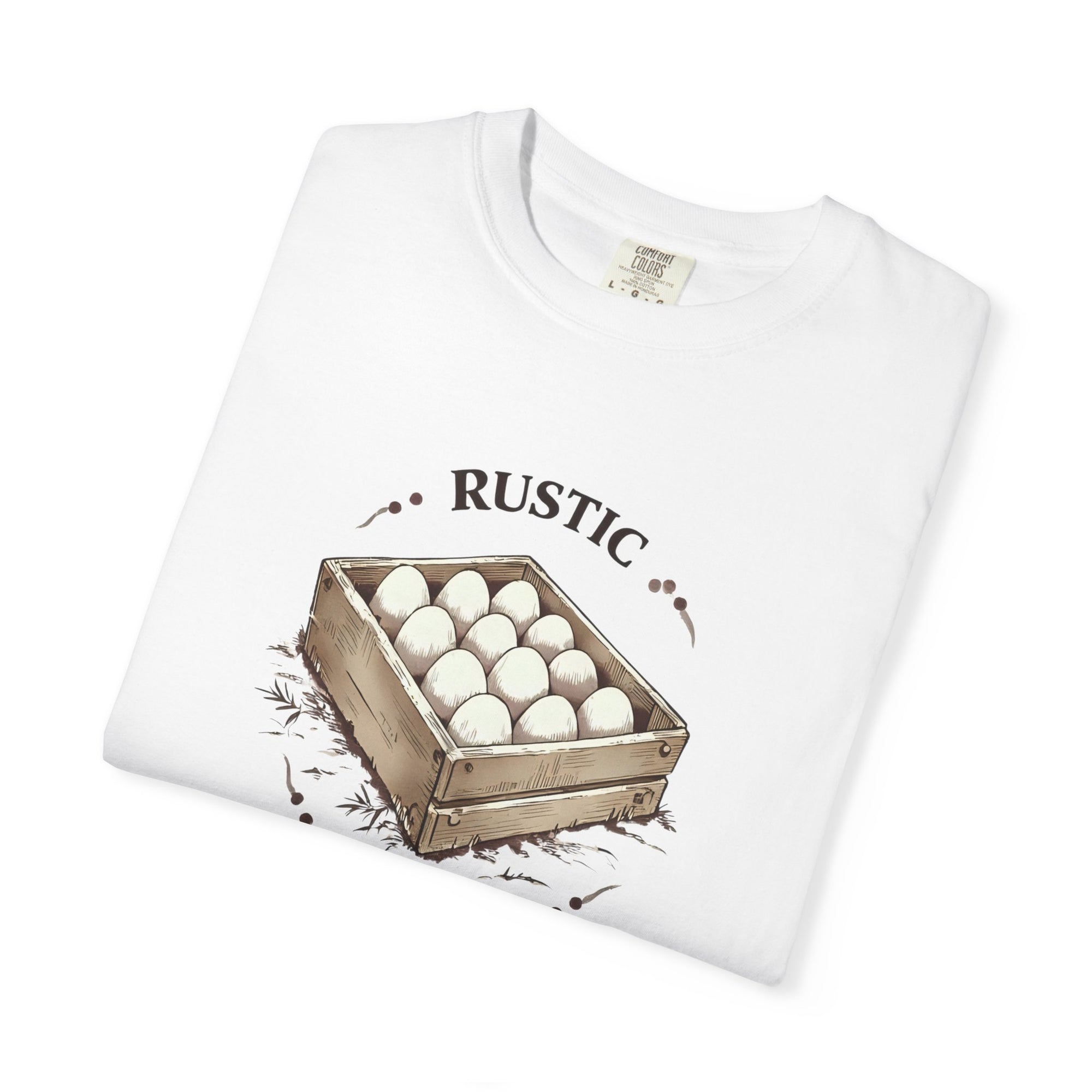 Rustic Egg Co. Vintage T-Shirt, Farmhouse Style Tee, Unisex Graphic Shirt, Egg Lover Gift, Casual Everyday Wear