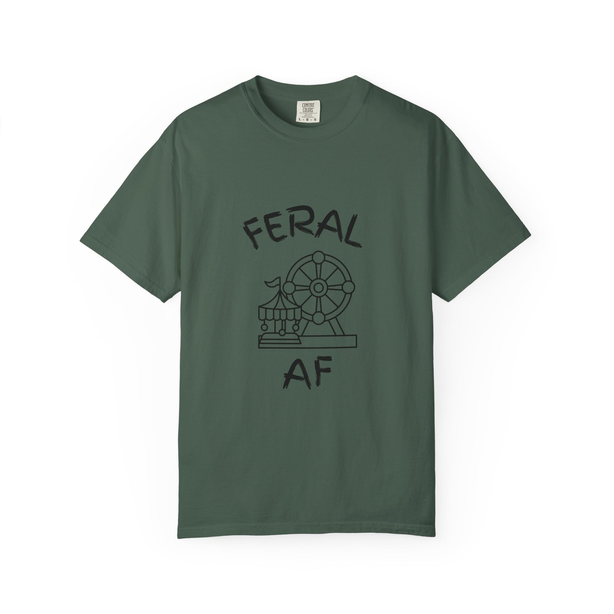 Carnival Feral AF T-Shirt for Wild Spirits, Unisex Graphic Tee, Gift for Animal Lovers, Nature Enthusiast Apparel, Casual Everyday Wear