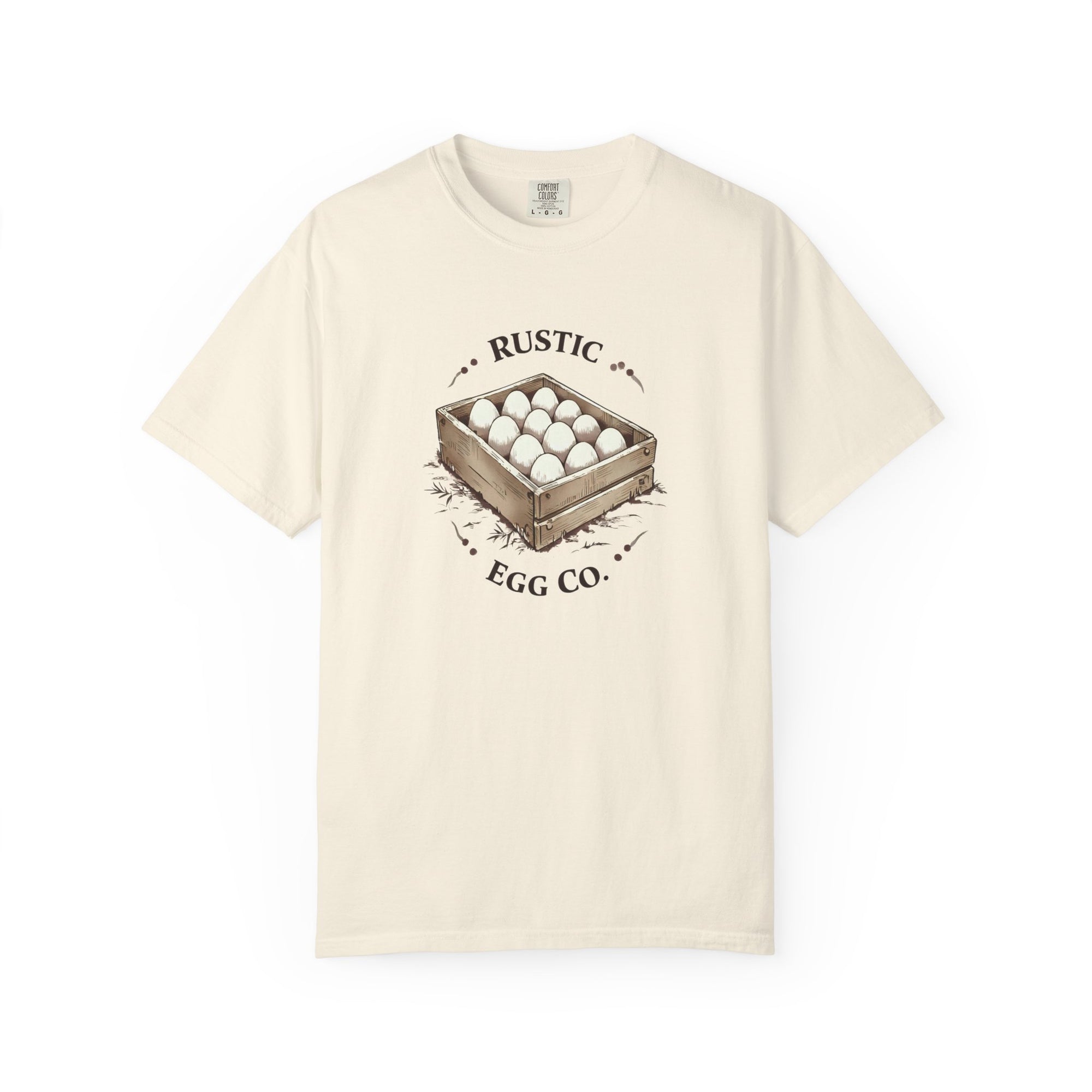 Rustic Egg Co. Vintage T-Shirt, Farmhouse Style Tee, Unisex Graphic Shirt, Egg Lover Gift, Casual Everyday Wear