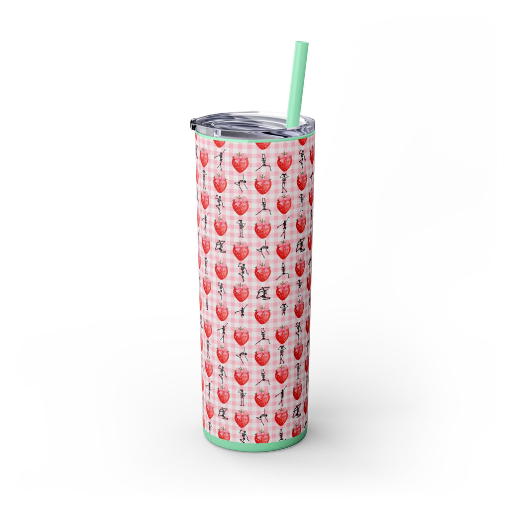 Charming Holiday Skinny Tumbler with Straw, 20oz - Perfect Gift for Parties, Home Use, Outdoor Events, Summer Picnics, or Seasonal [...]