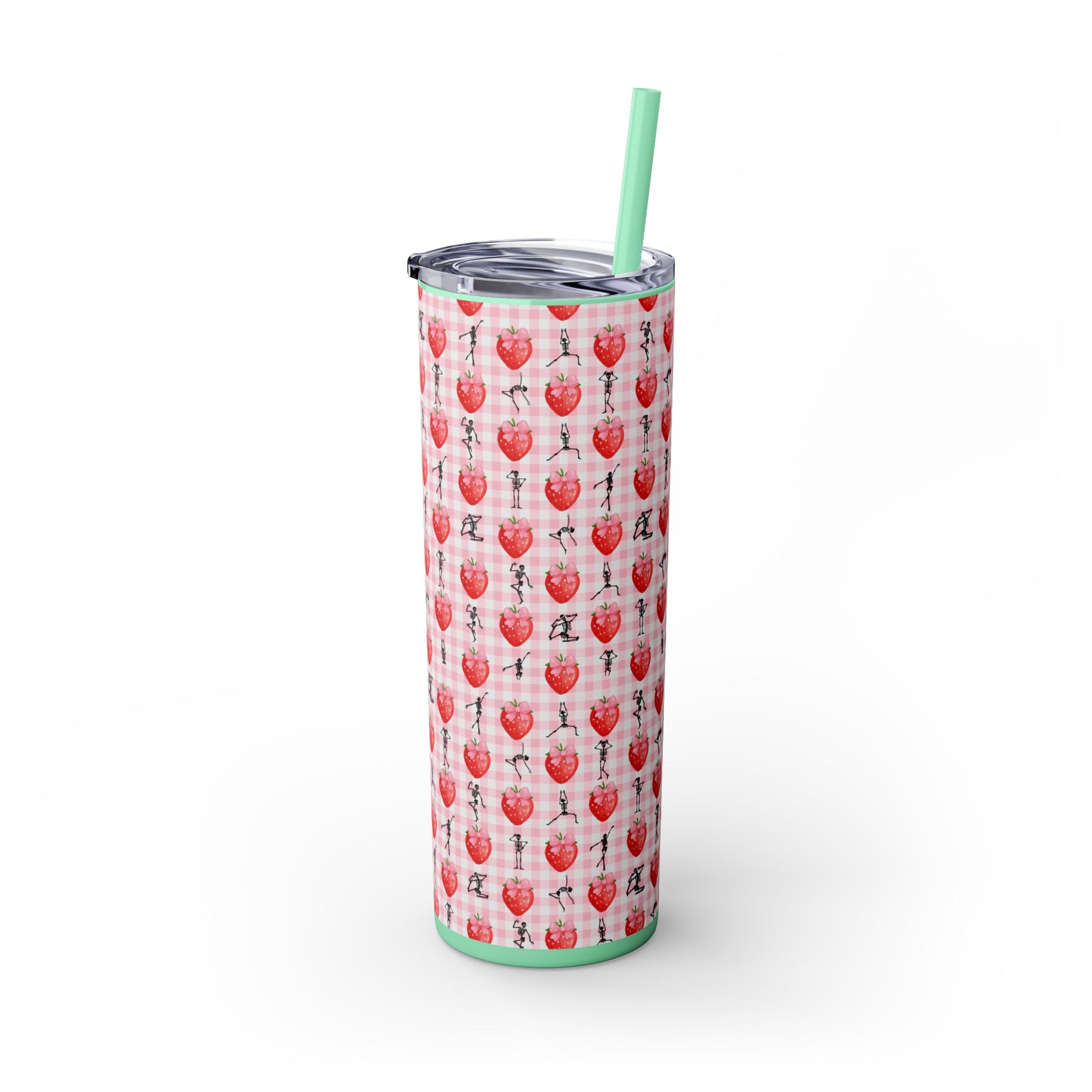 Charming Holiday Skinny Tumbler with Straw, 20oz - Perfect Gift for Parties, Home Use, Outdoor Events, Summer Picnics, or Seasonal [...]