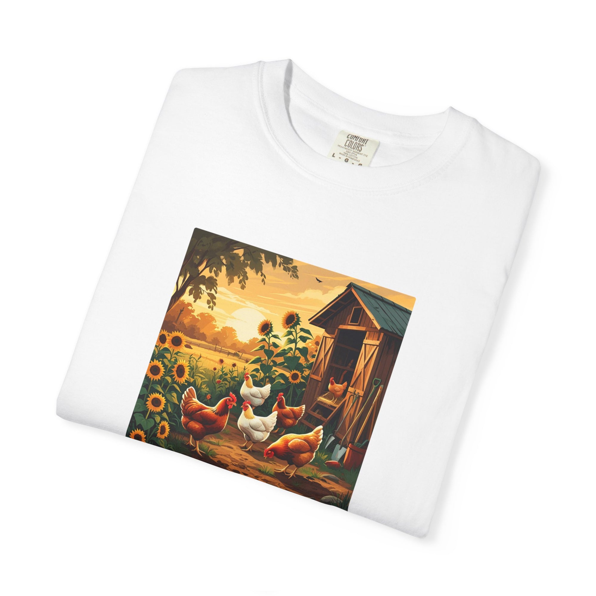 Farmhouse Inspired T-Shirt, Vintage Chicken Art Tee, Animal Lover Gift, Country Home Decor, Garden Party Apparel, Summer Casual Wear