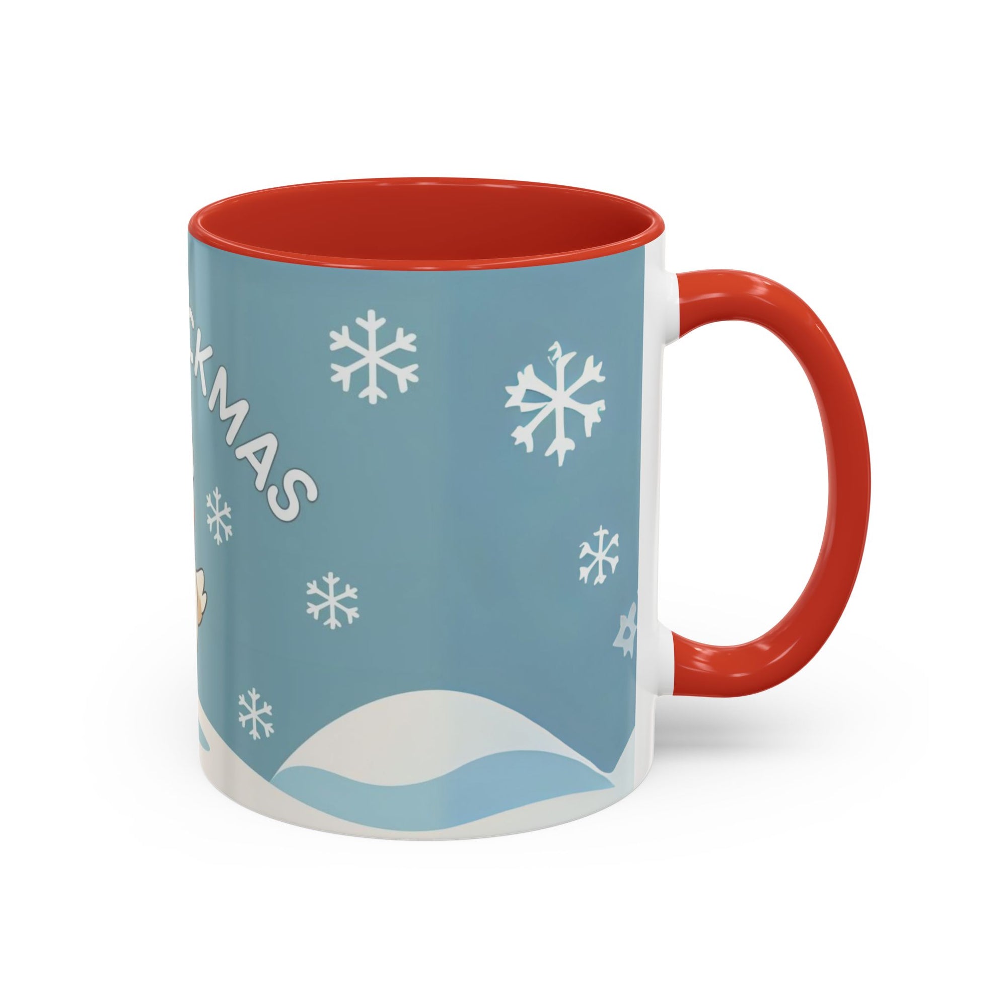 Merry Chickmas Christmas Chicken Accent Coffee Mug - Cute Holiday Gift, Festive Drinkware, Winter Celebration, Merry Chickmas, Funny Holiday Gift for Chicken Moms
