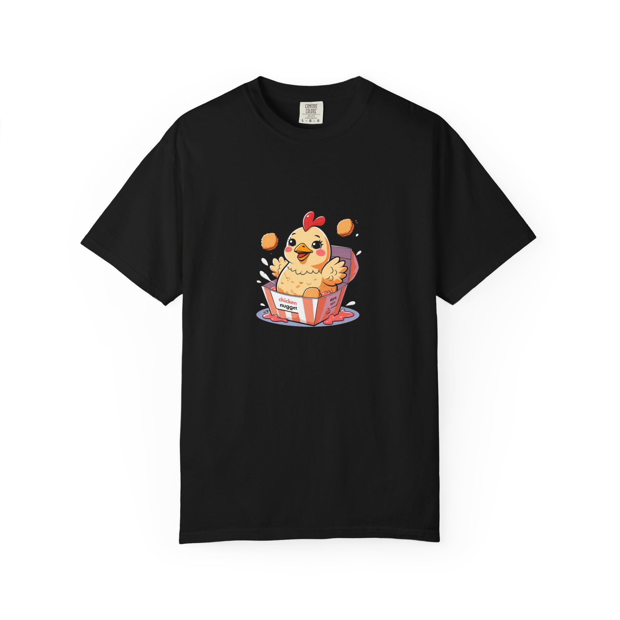 Cute Chicken Nugget Graphic T-Shirt, Fun Tee for Animal Lovers, Perfect Gift for Birthdays, Family Gatherings, and Chicken Lovers