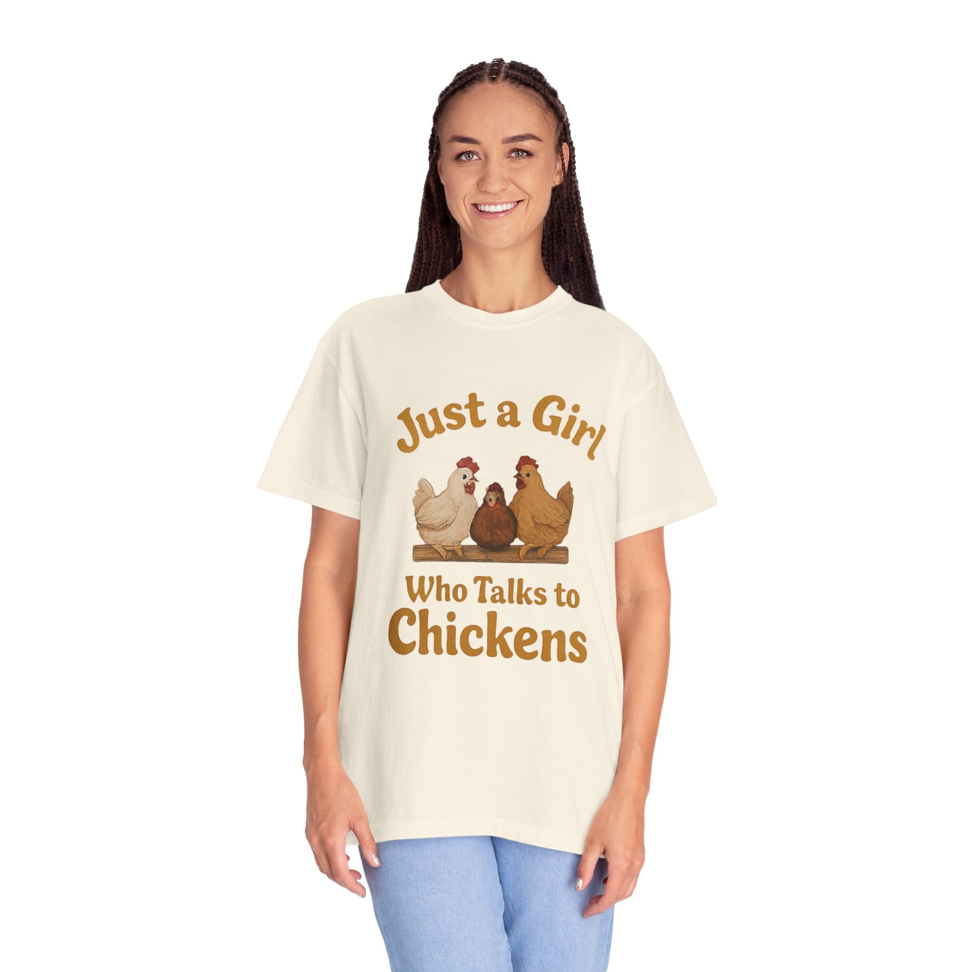 Just a Girl Who Talks to Chickens T-shirt | Fun Farm Tee, Gift for Chicken Lovers, Unisex Casual Wear, Quirky Animal Apparel, Country [...]
