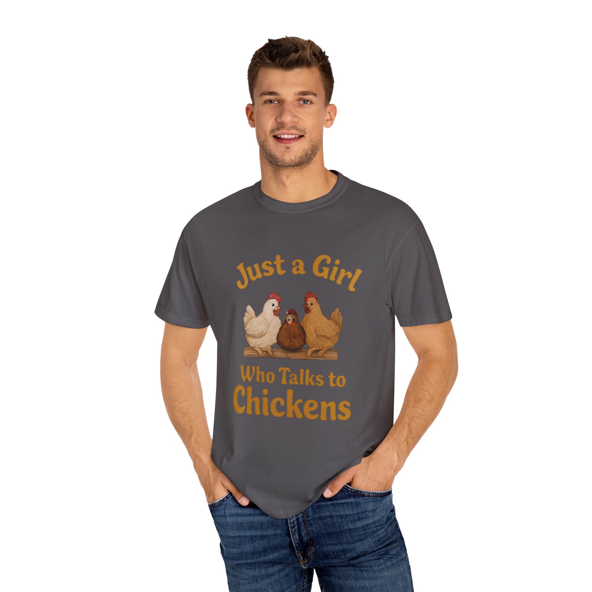 Just a Girl Who Talks to Chickens T-shirt | Fun Farm Tee, Gift for Chicken Lovers, Unisex Casual Wear, Quirky Animal Apparel, Country [...]