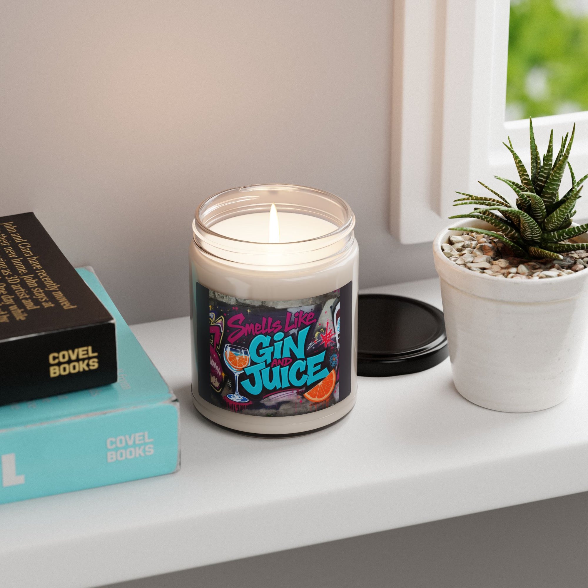 Smells Like Gin and Juice Soy Candle | 90s Nostalgia Gift | Snoop Dogg Inspired Candle | Retro Funny Candle for Music Lovers