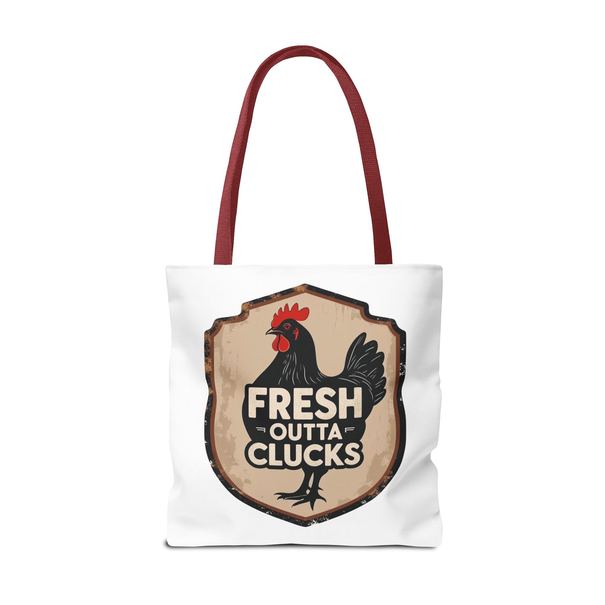 Fresh Outta Clucks Chicken Tote Bag – Funny Farmhouse Market Bag – Gift for Chicken Moms